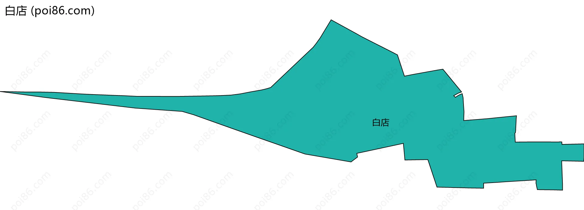 白店边界地图
