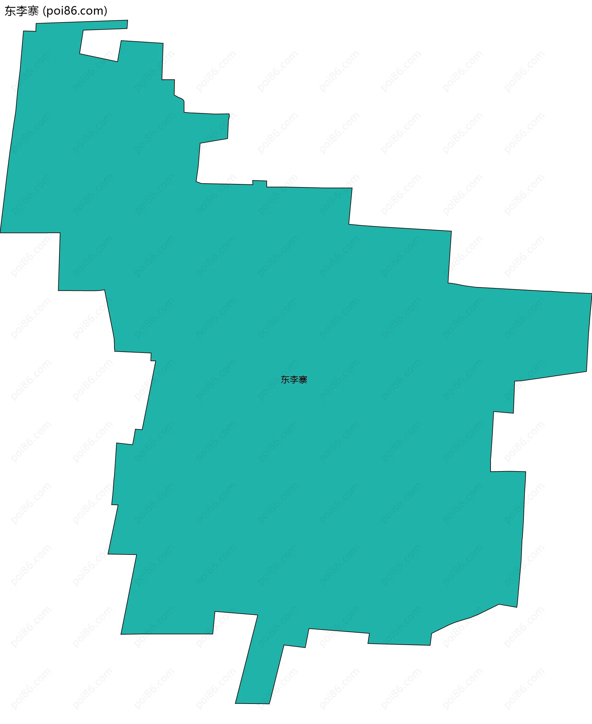 东李寨边界地图