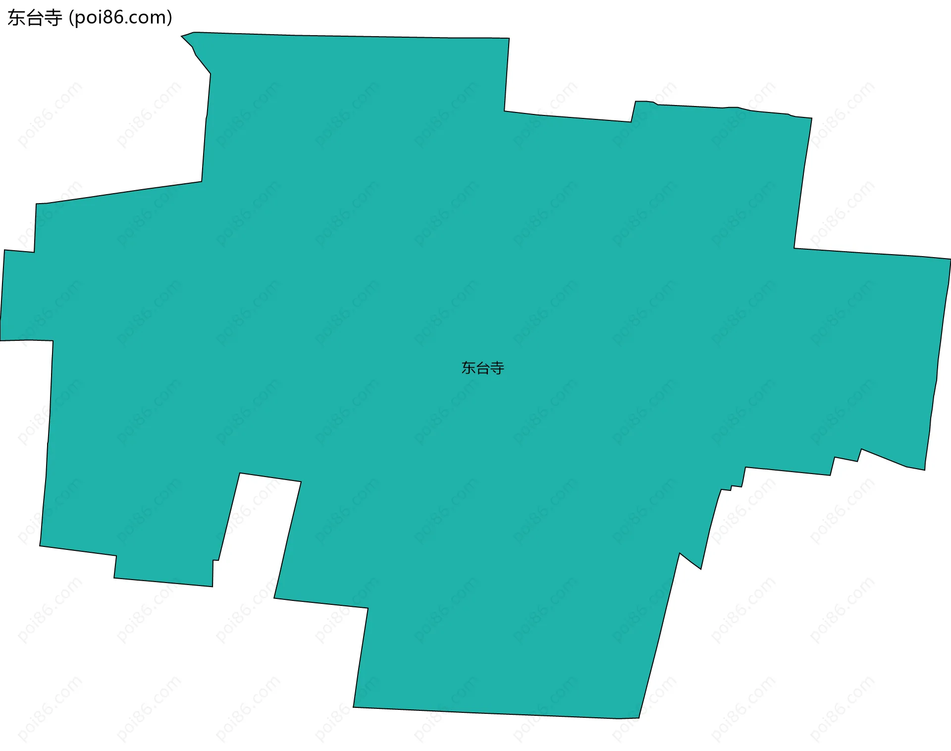 东台寺边界地图