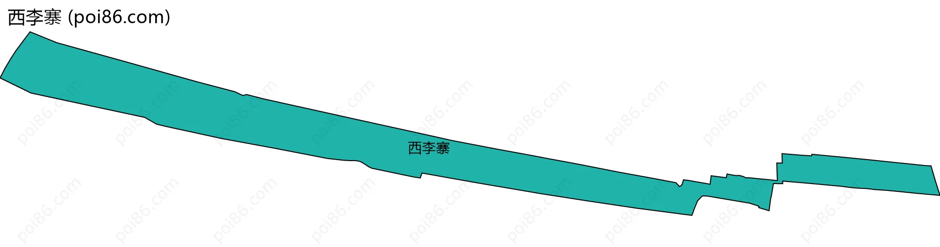 西李寨边界地图
