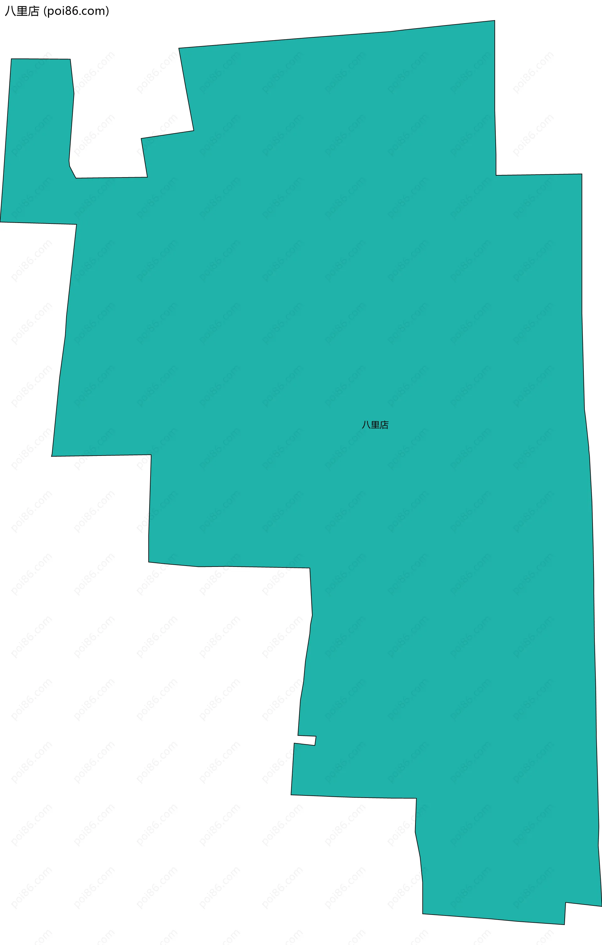 八里店边界地图