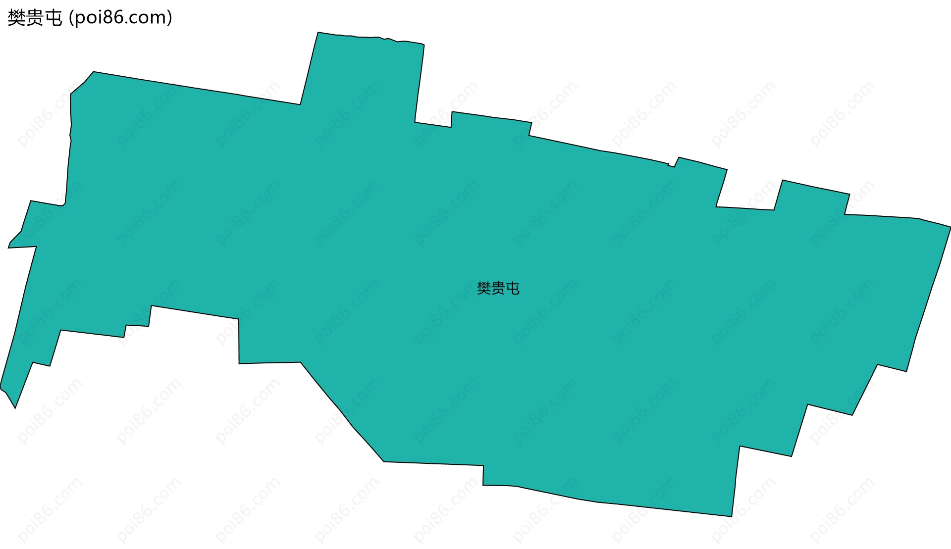 樊贵屯边界地图