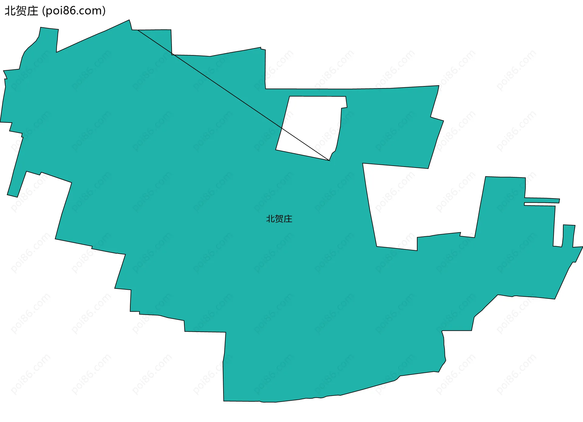 北贺庄边界地图