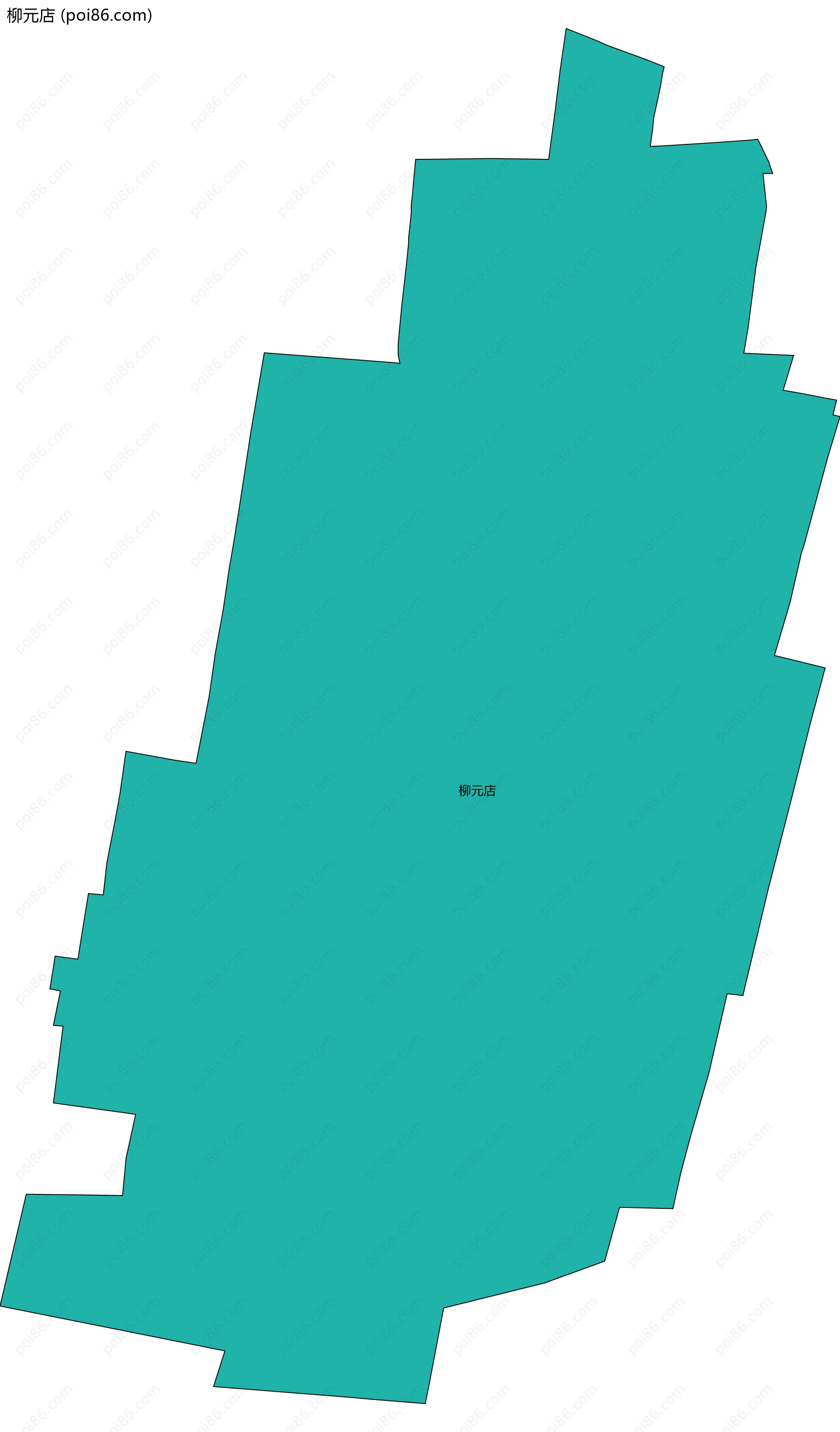 柳元店边界地图