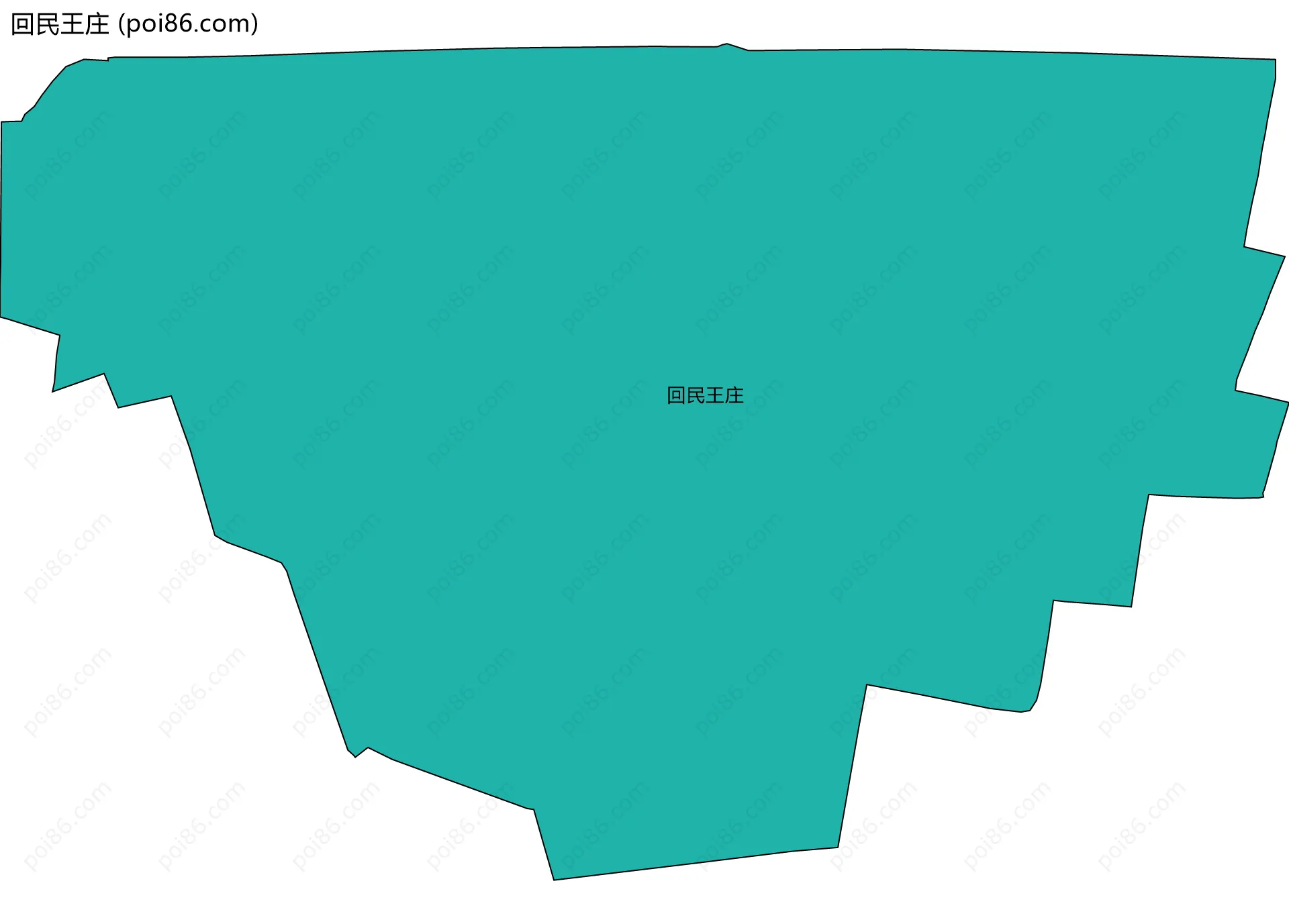 回民王庄边界地图