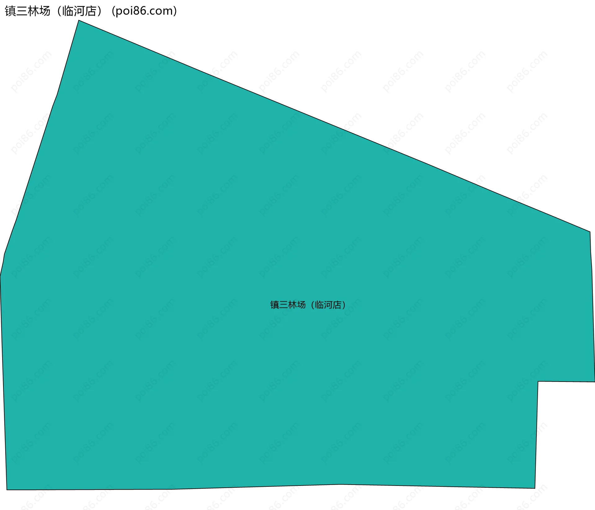 镇三林场（临河店）边界地图