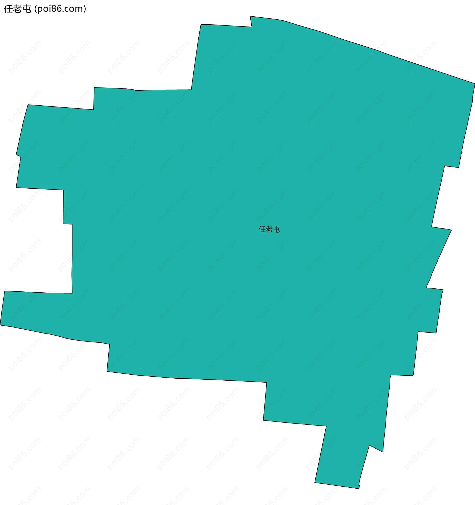 任老屯边界地图