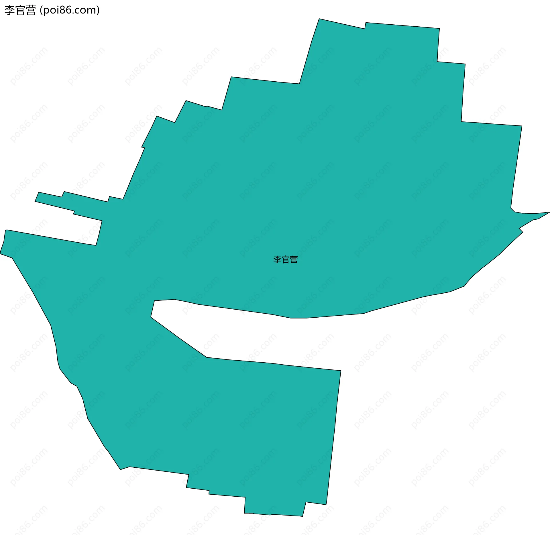李官营边界地图
