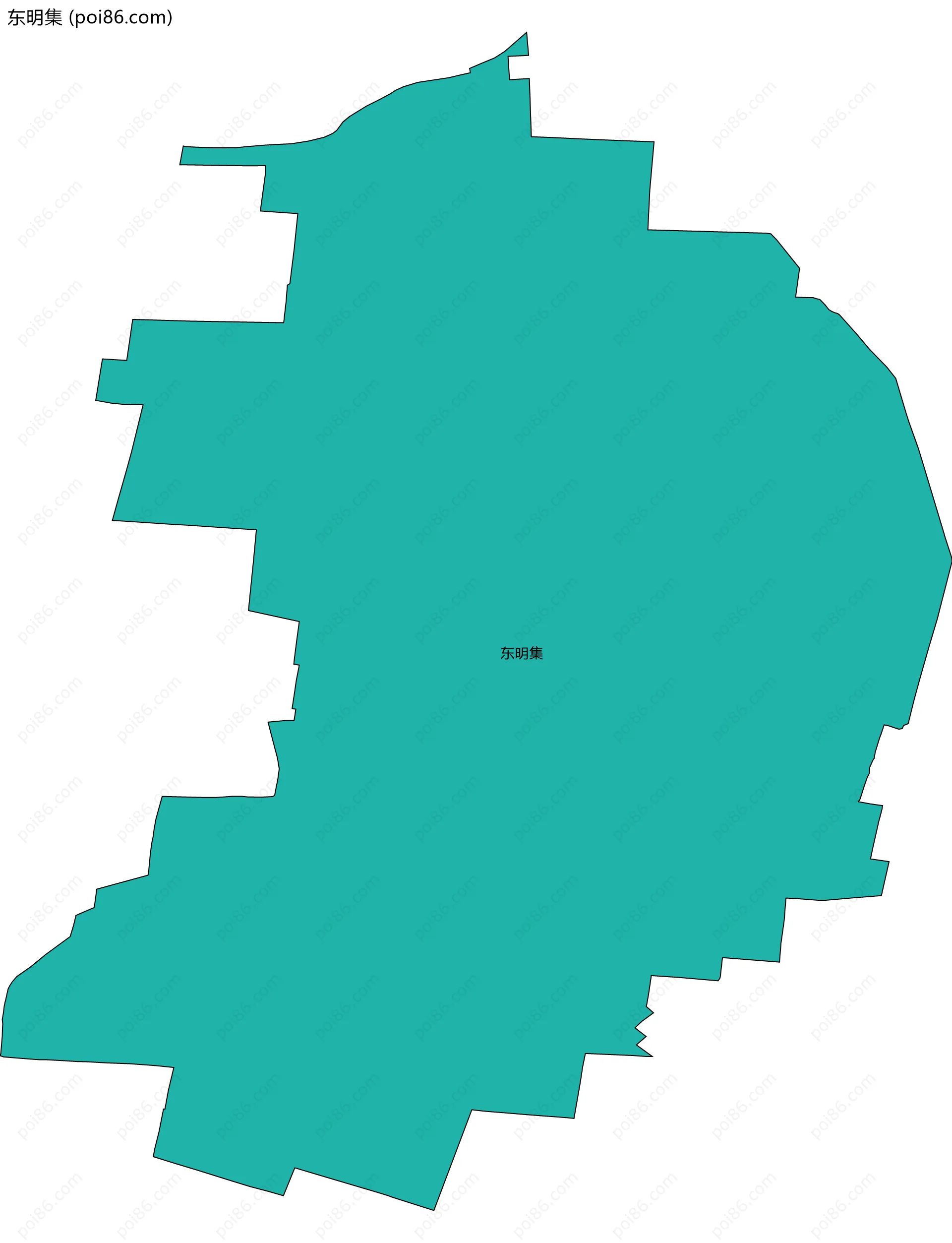 东明集边界地图