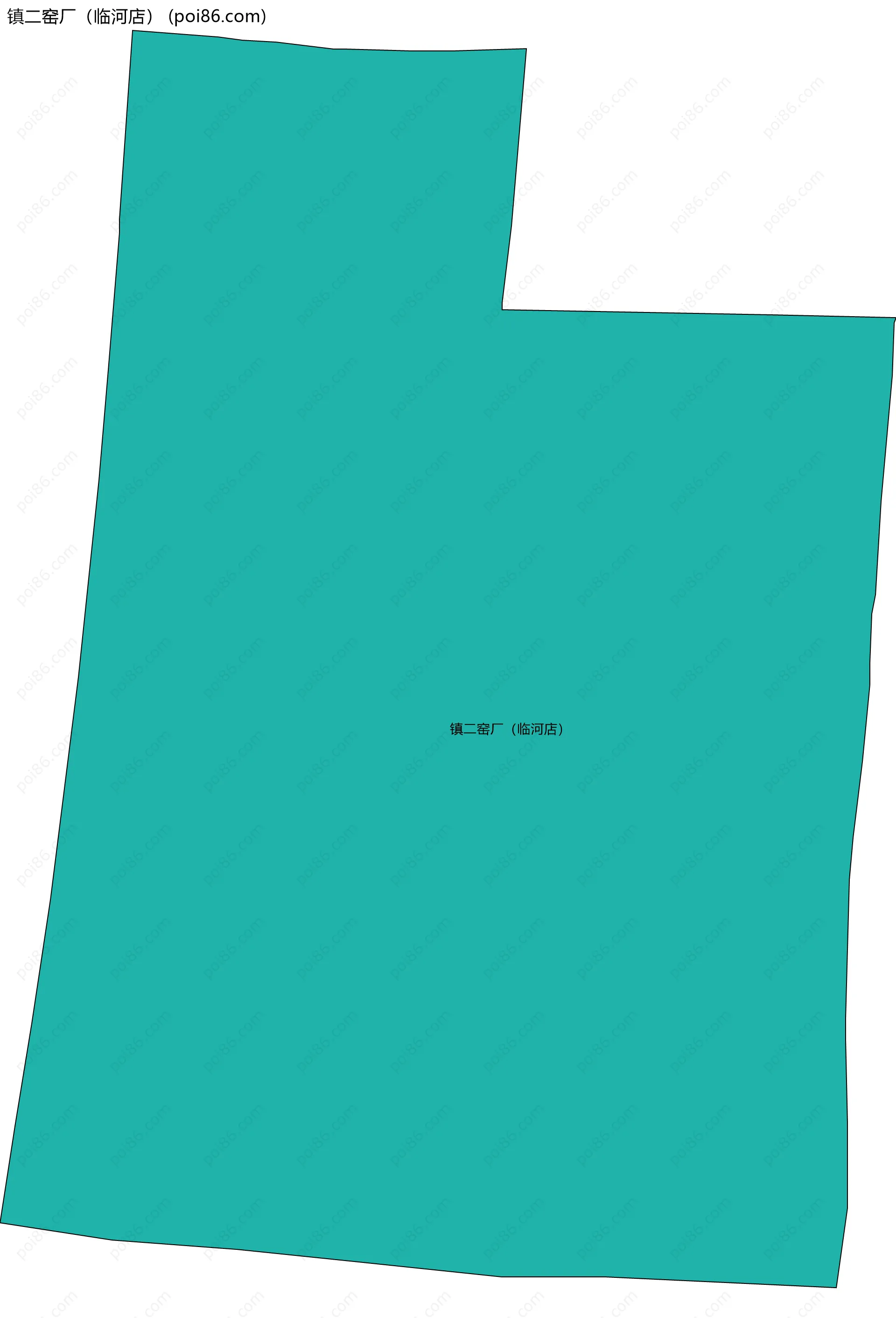 镇二窑厂（临河店）边界地图