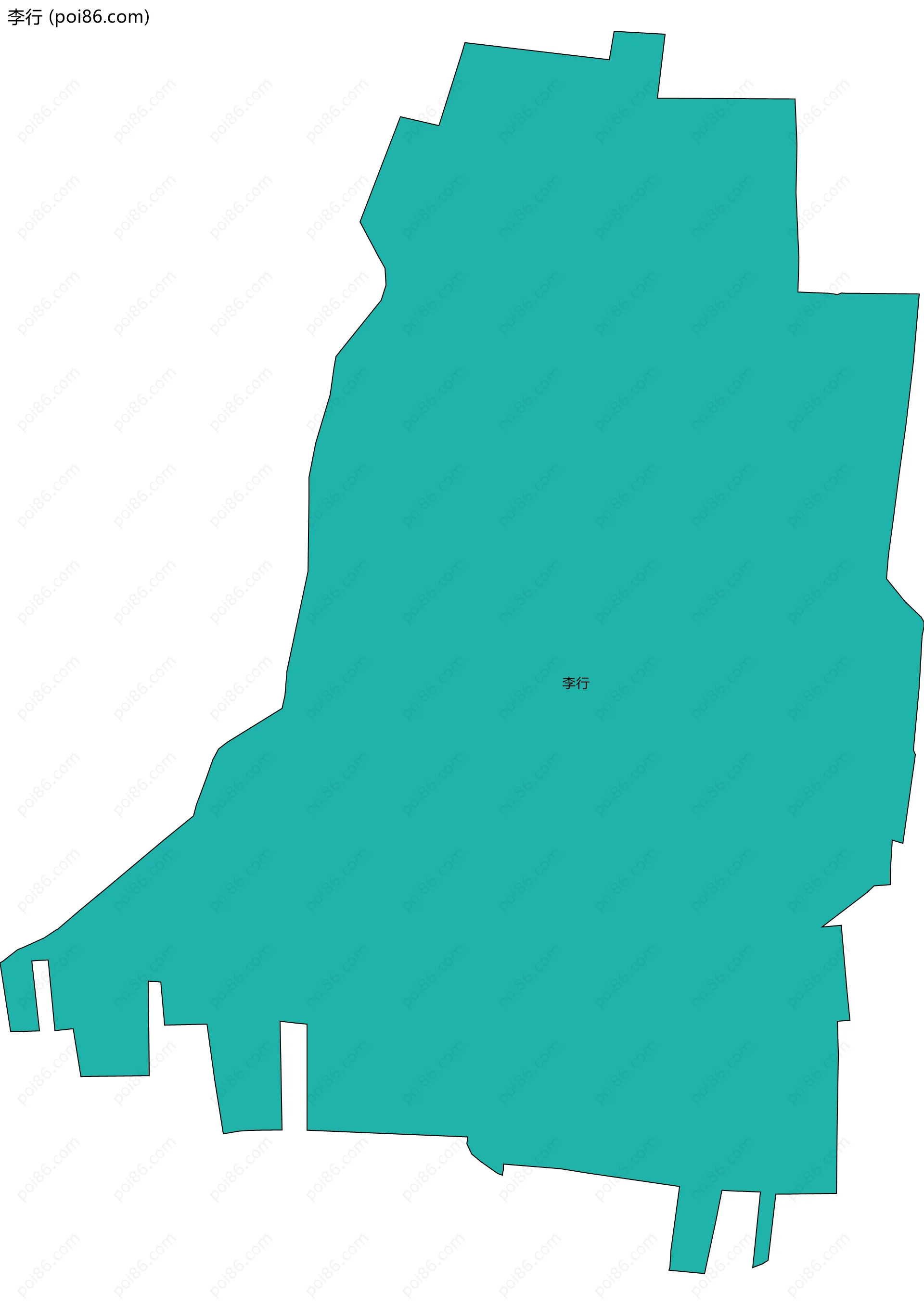 李行边界地图