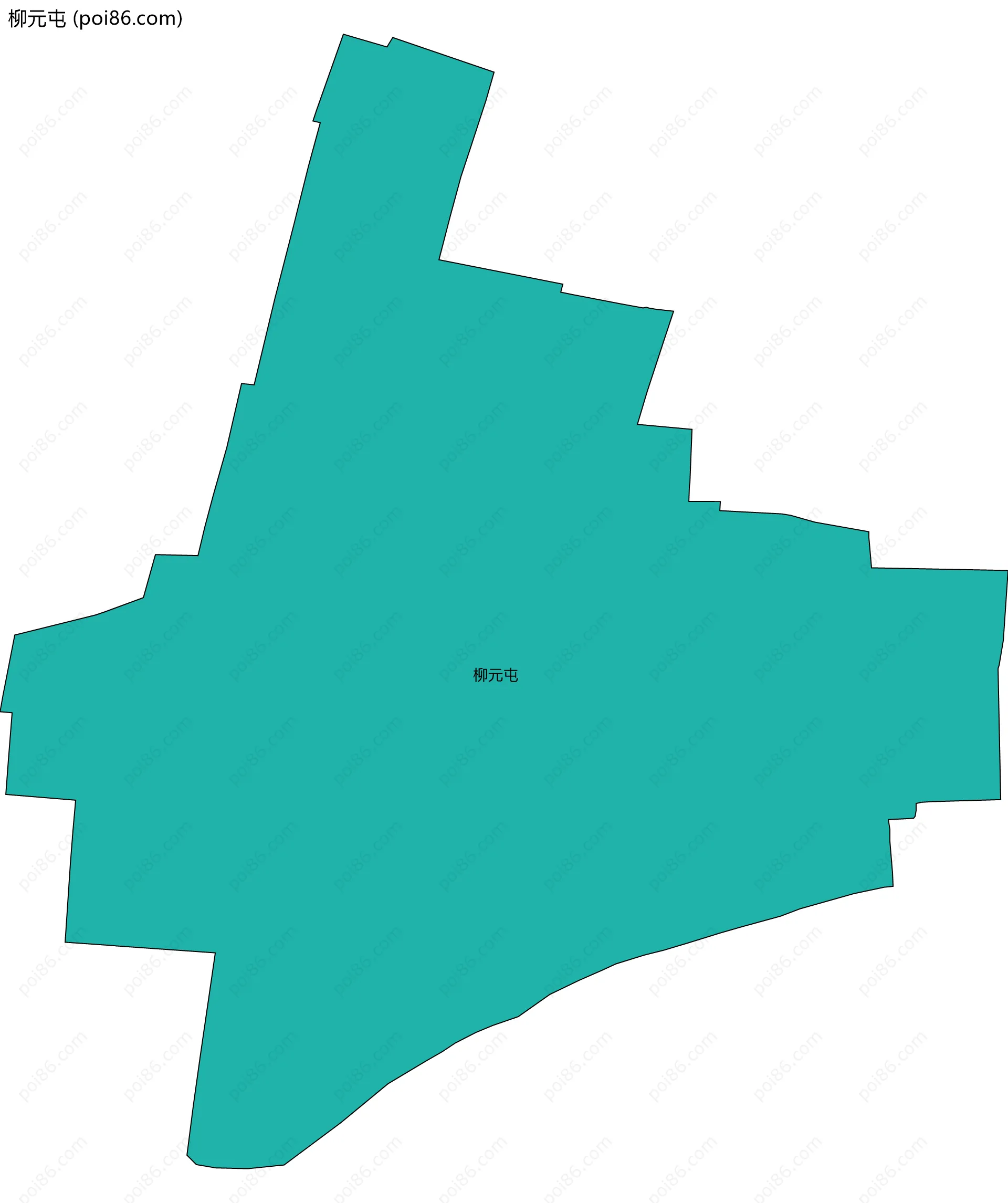 柳元屯边界地图