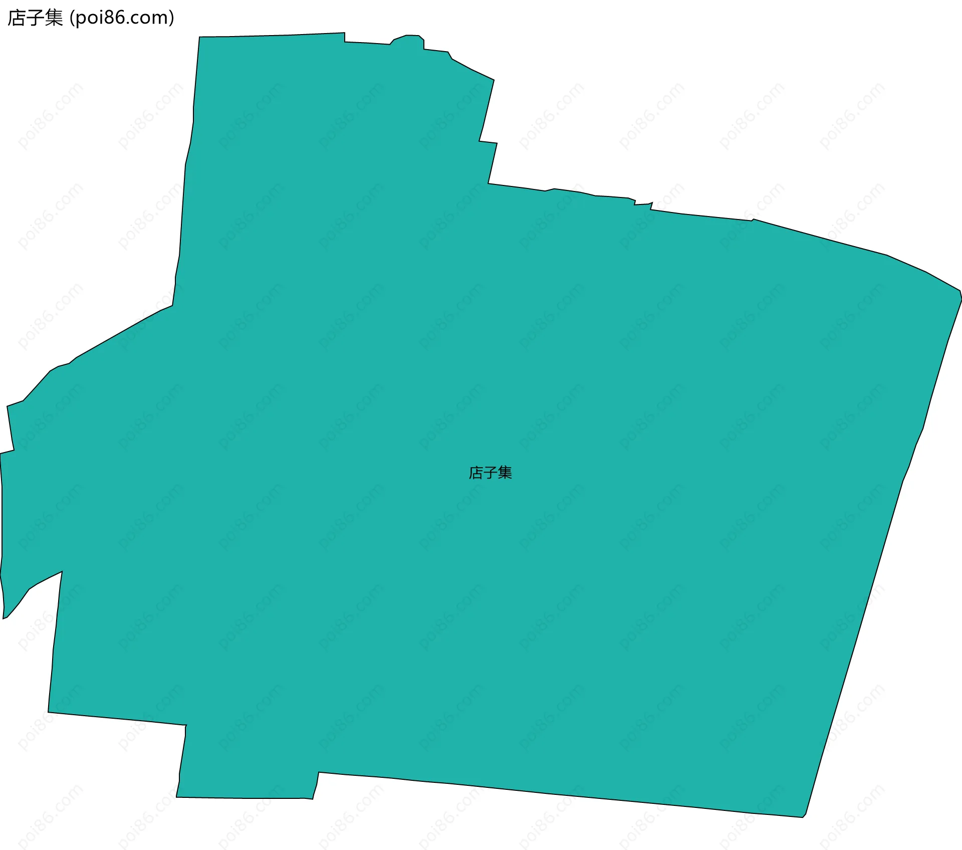 店子集边界地图