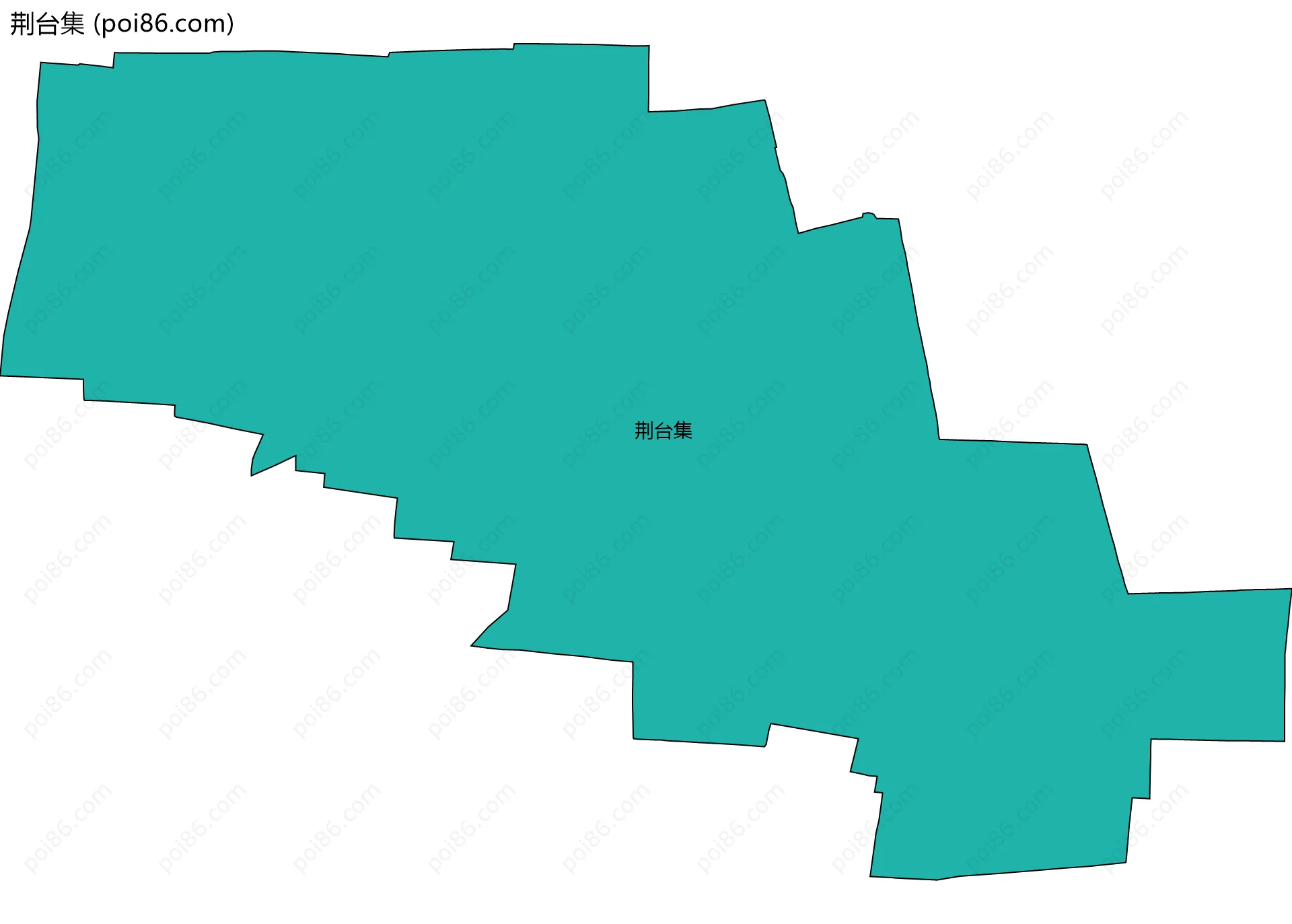 荆台集边界地图