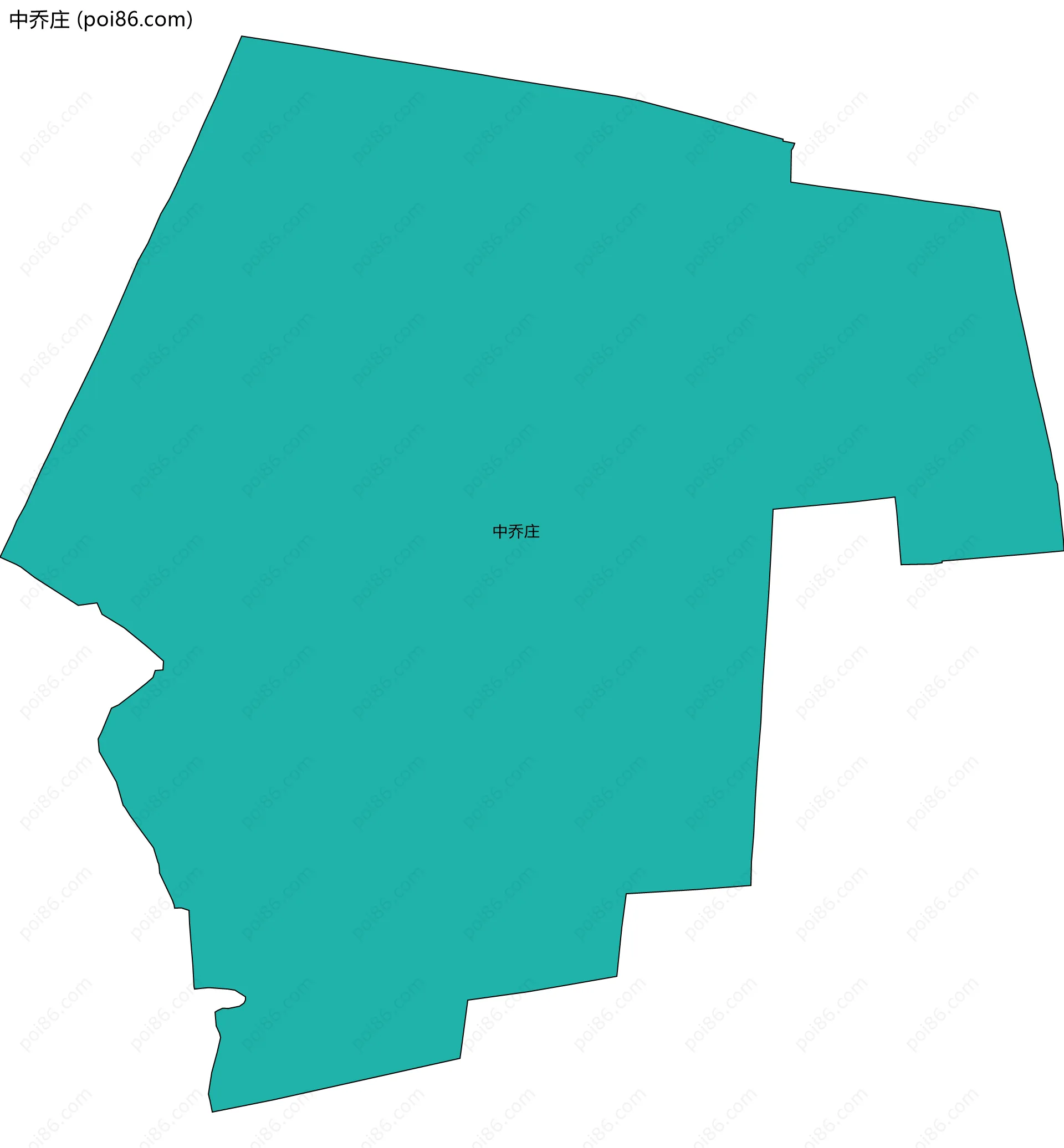 中乔庄边界地图