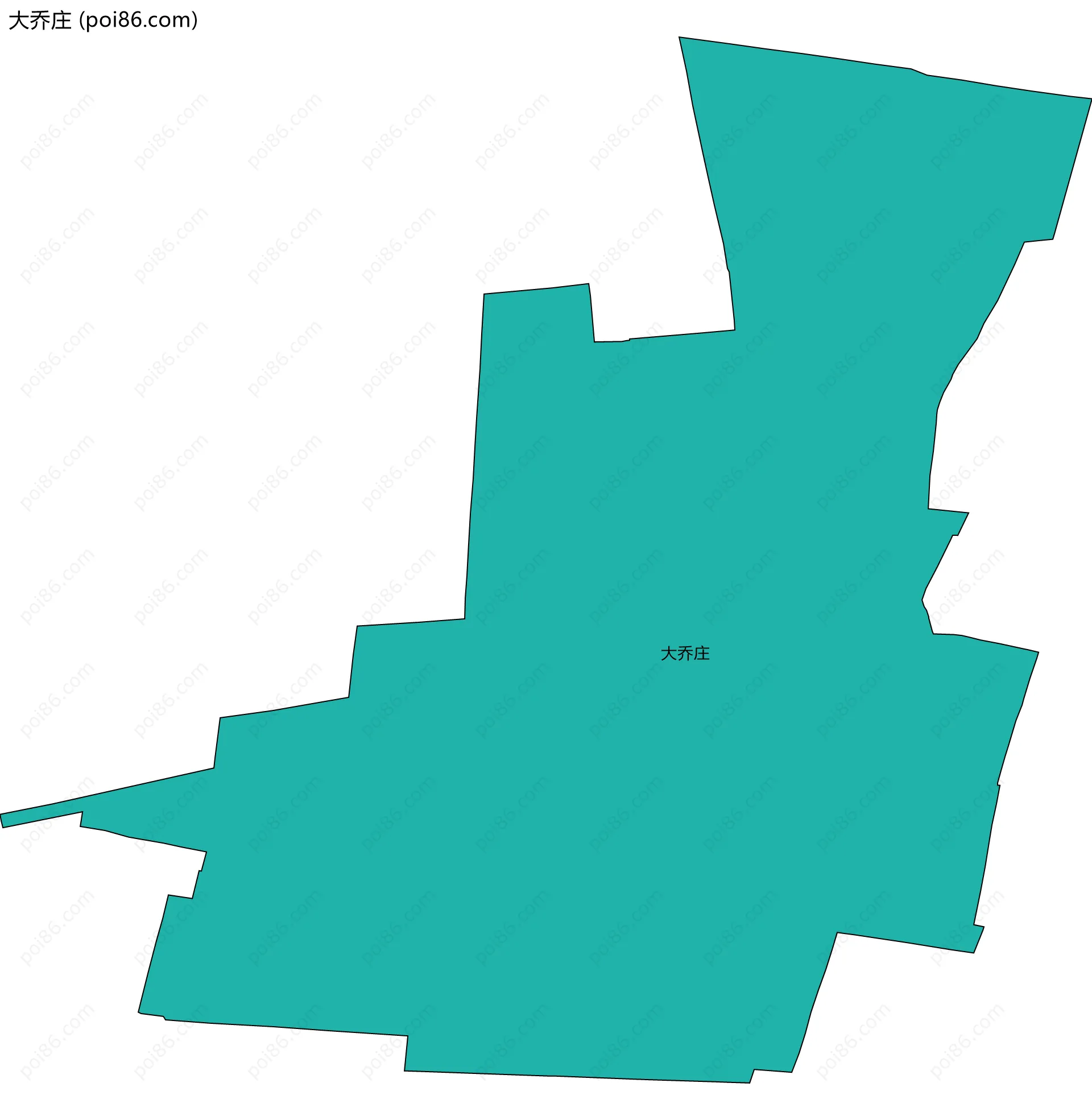 大乔庄边界地图