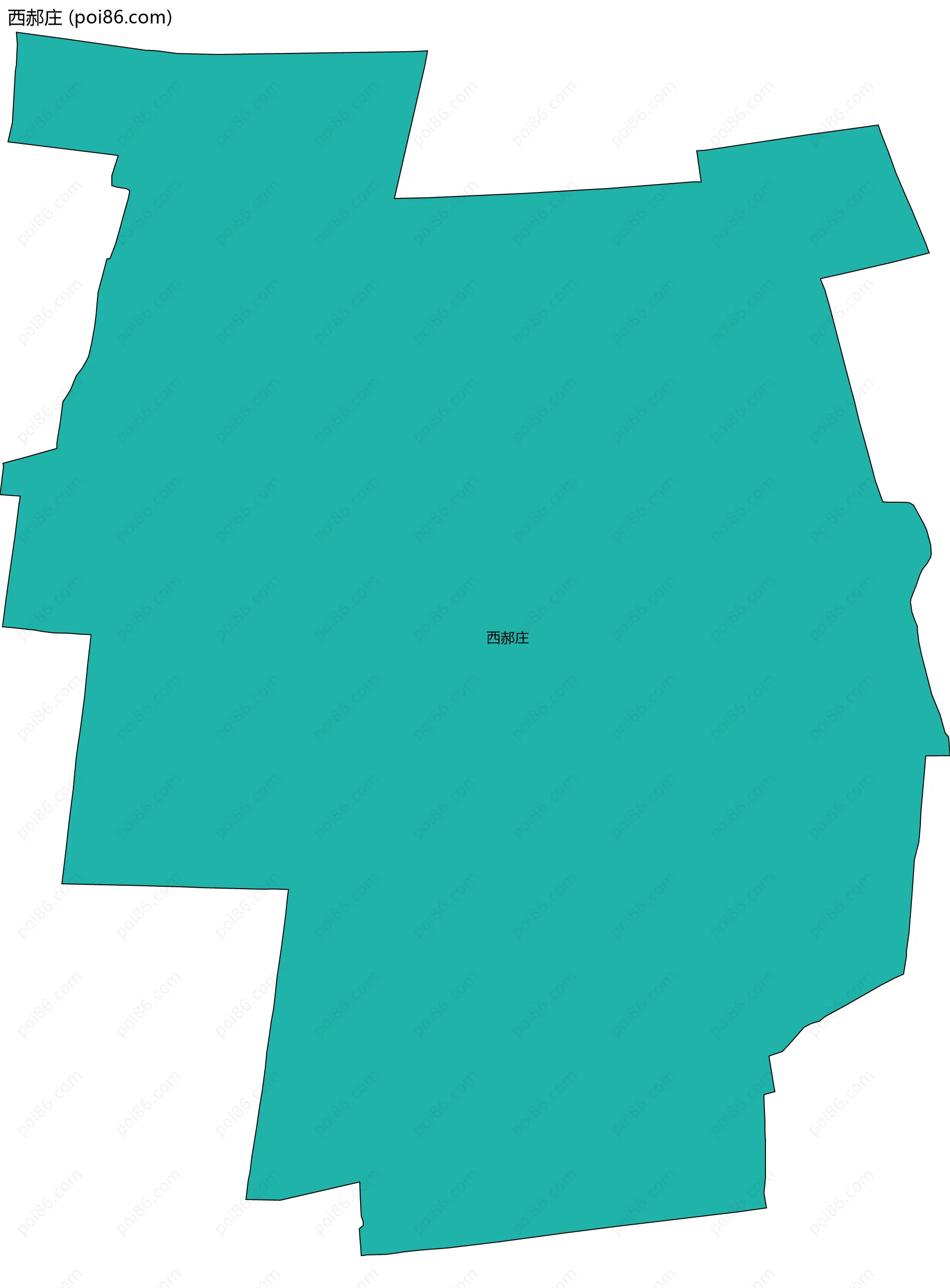 西郝庄边界地图