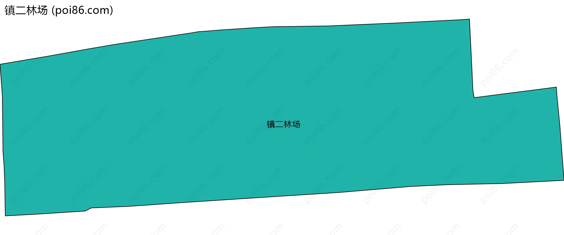 镇二林场边界地图