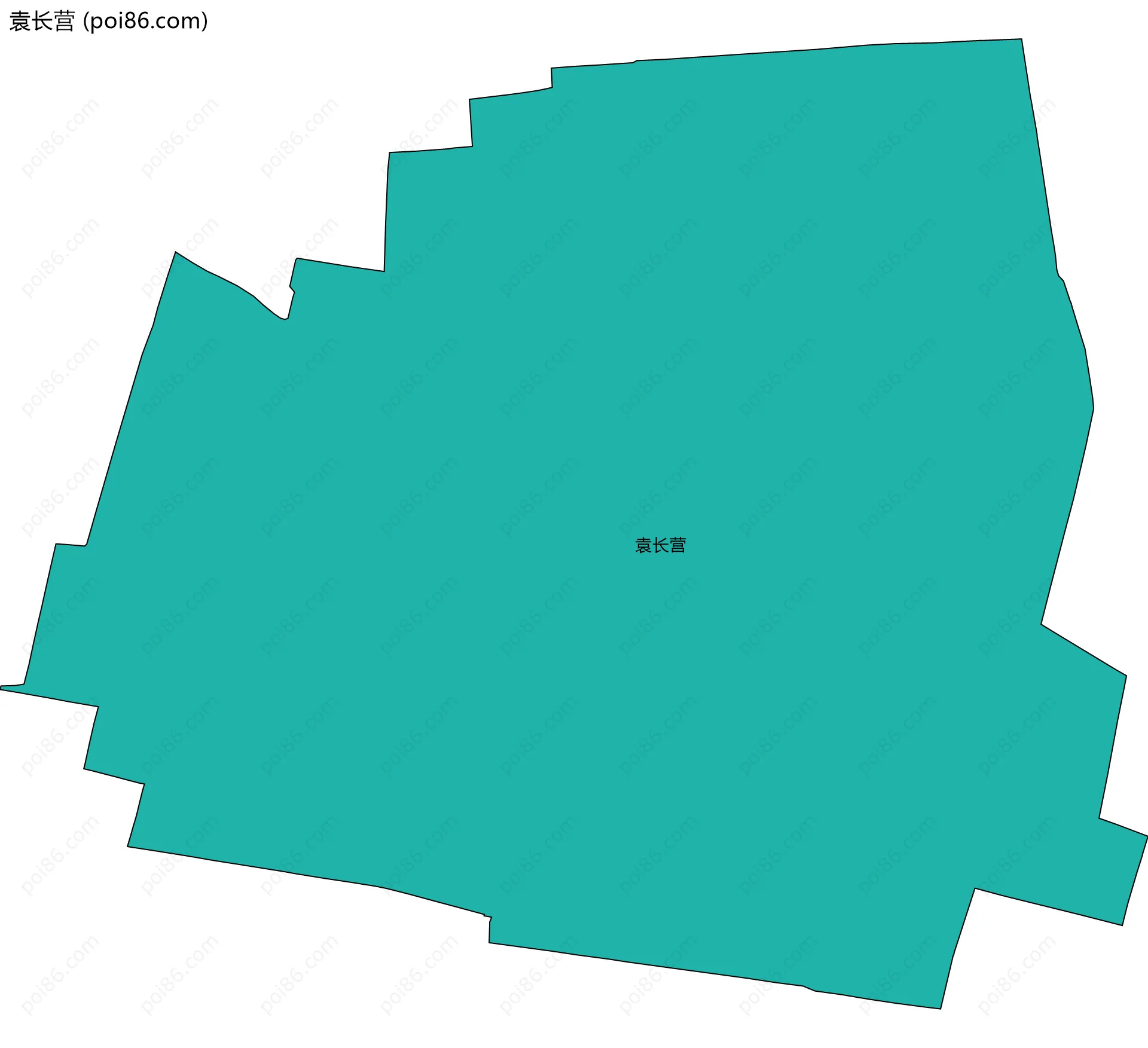 袁长营边界地图