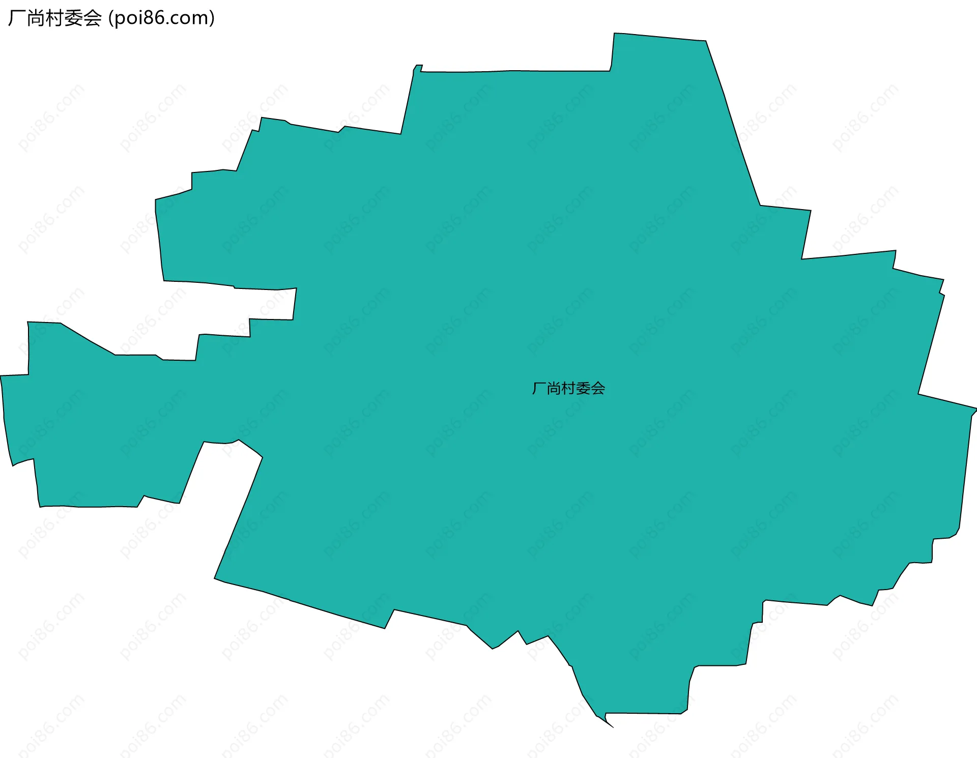 厂尚村委会边界地图
