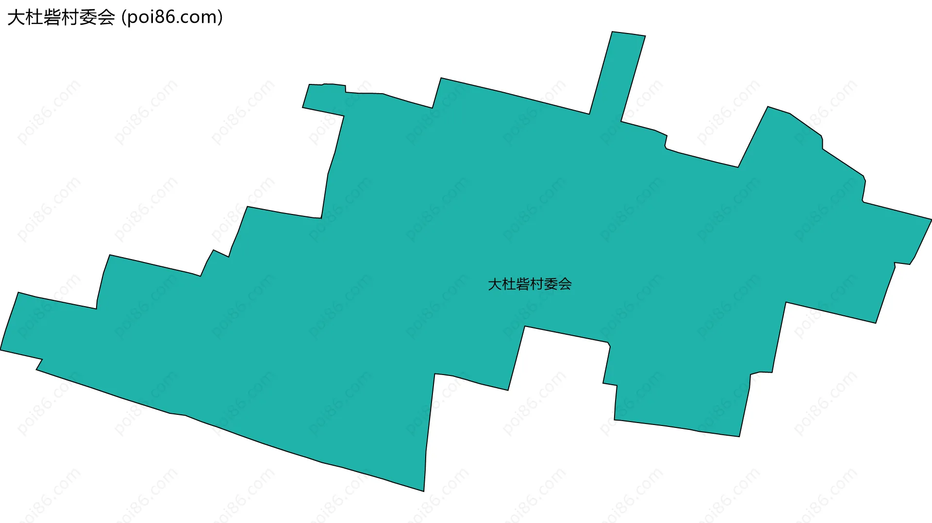 大杜砦村委会边界地图