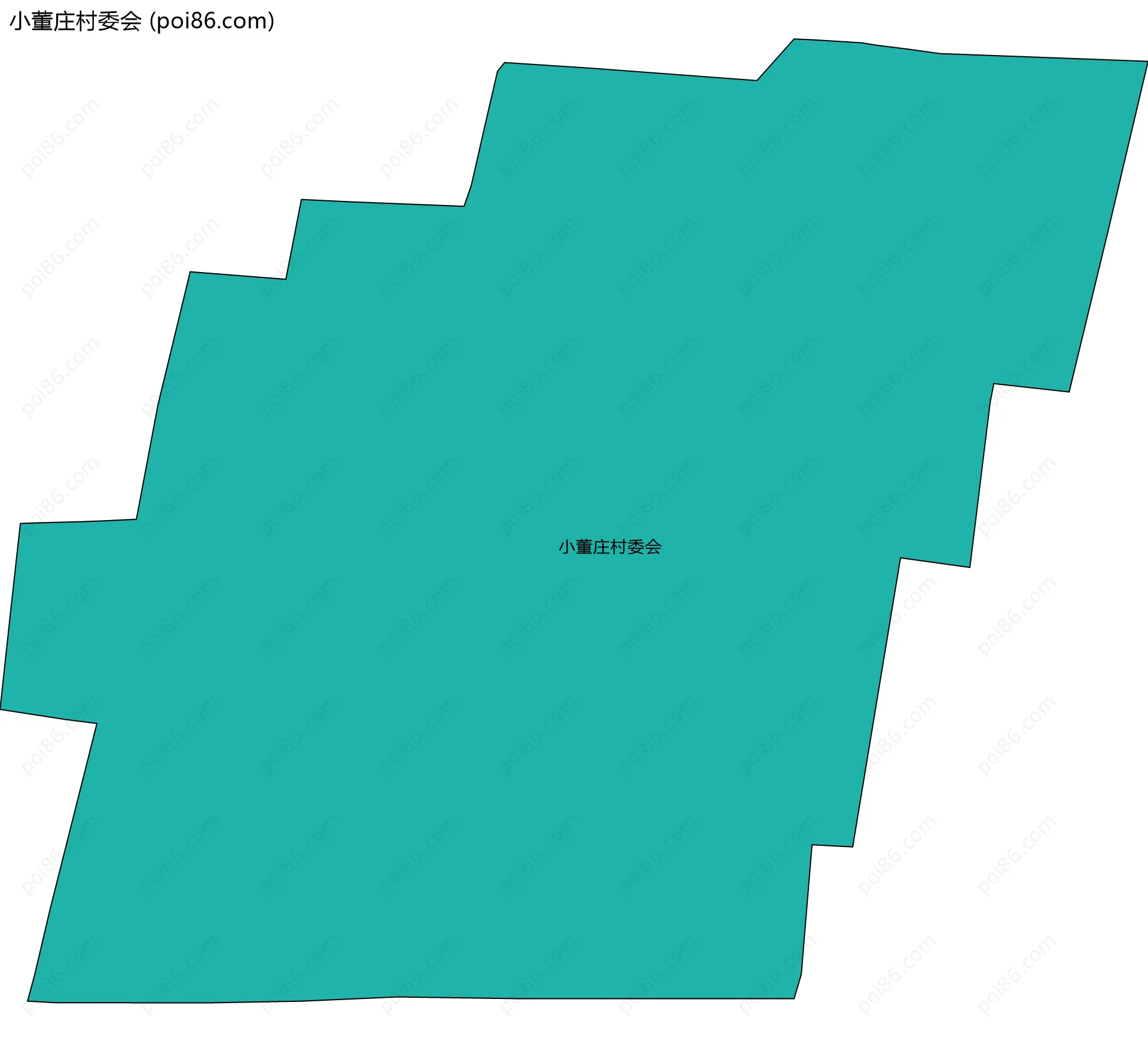 小董庄村委会边界地图