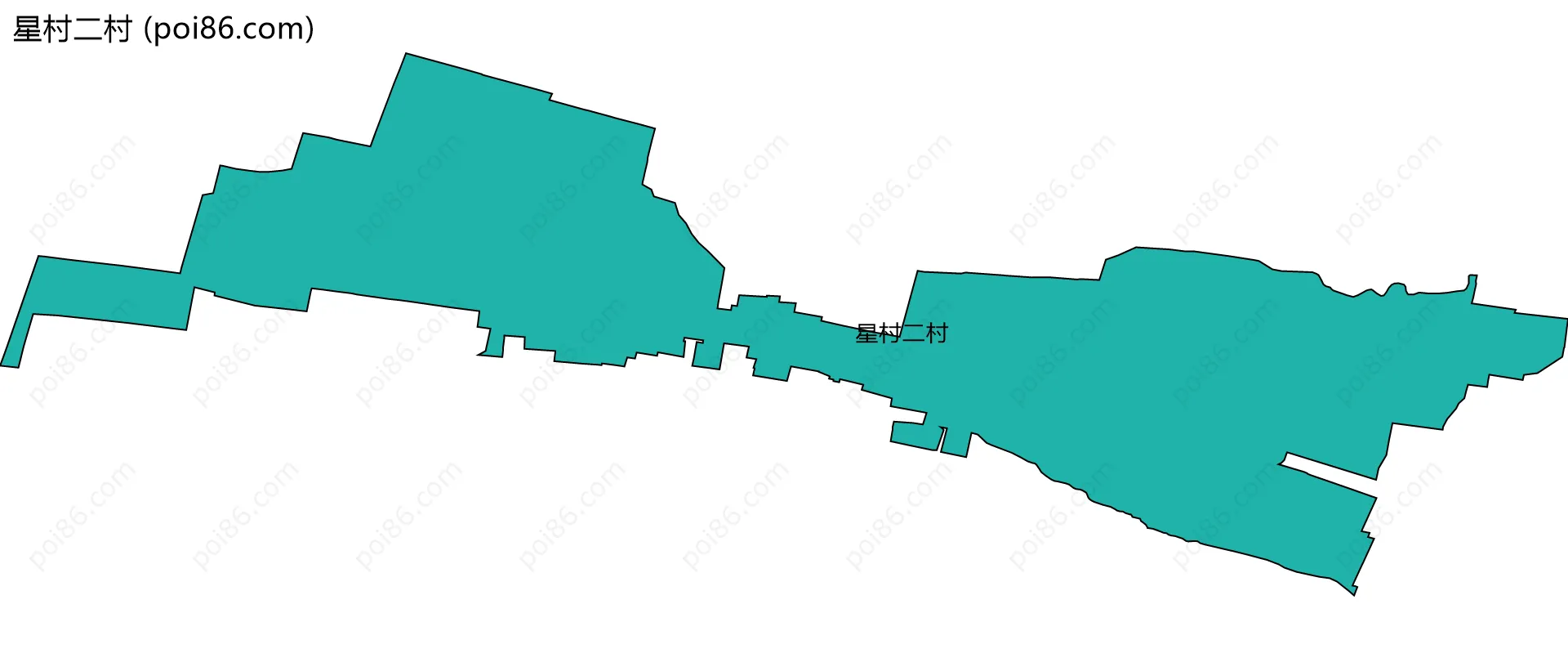 星村二村边界地图