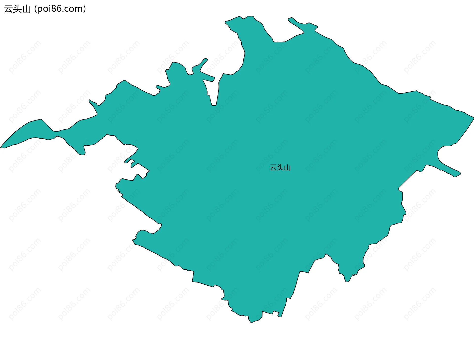 云头山边界地图