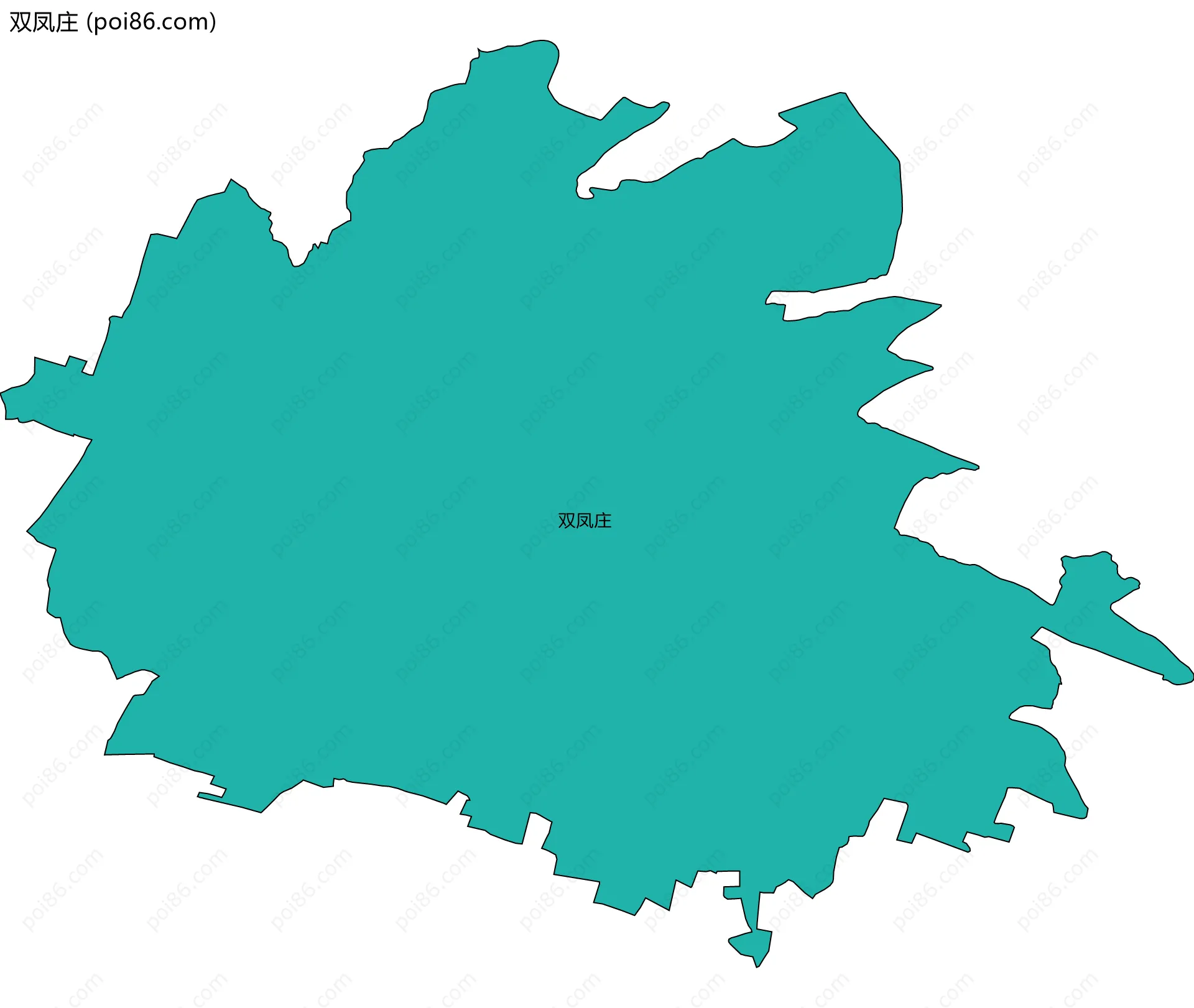 双凤庄边界地图
