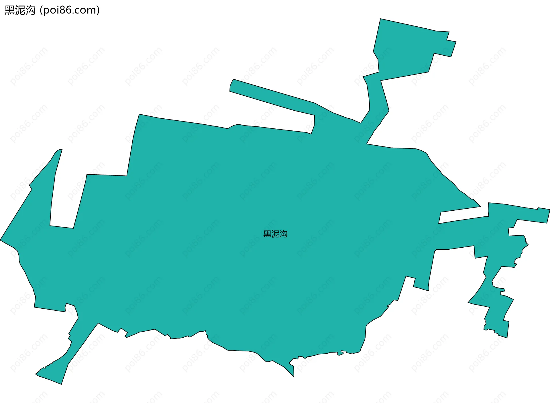 黑泥沟边界地图