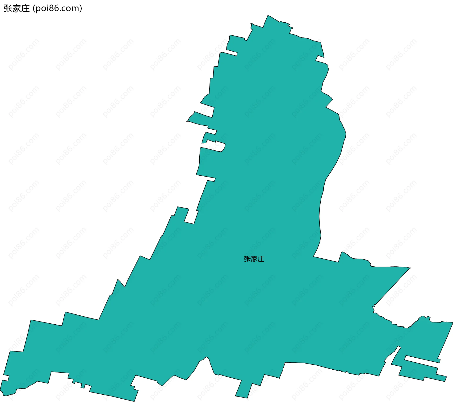 张家庄边界地图