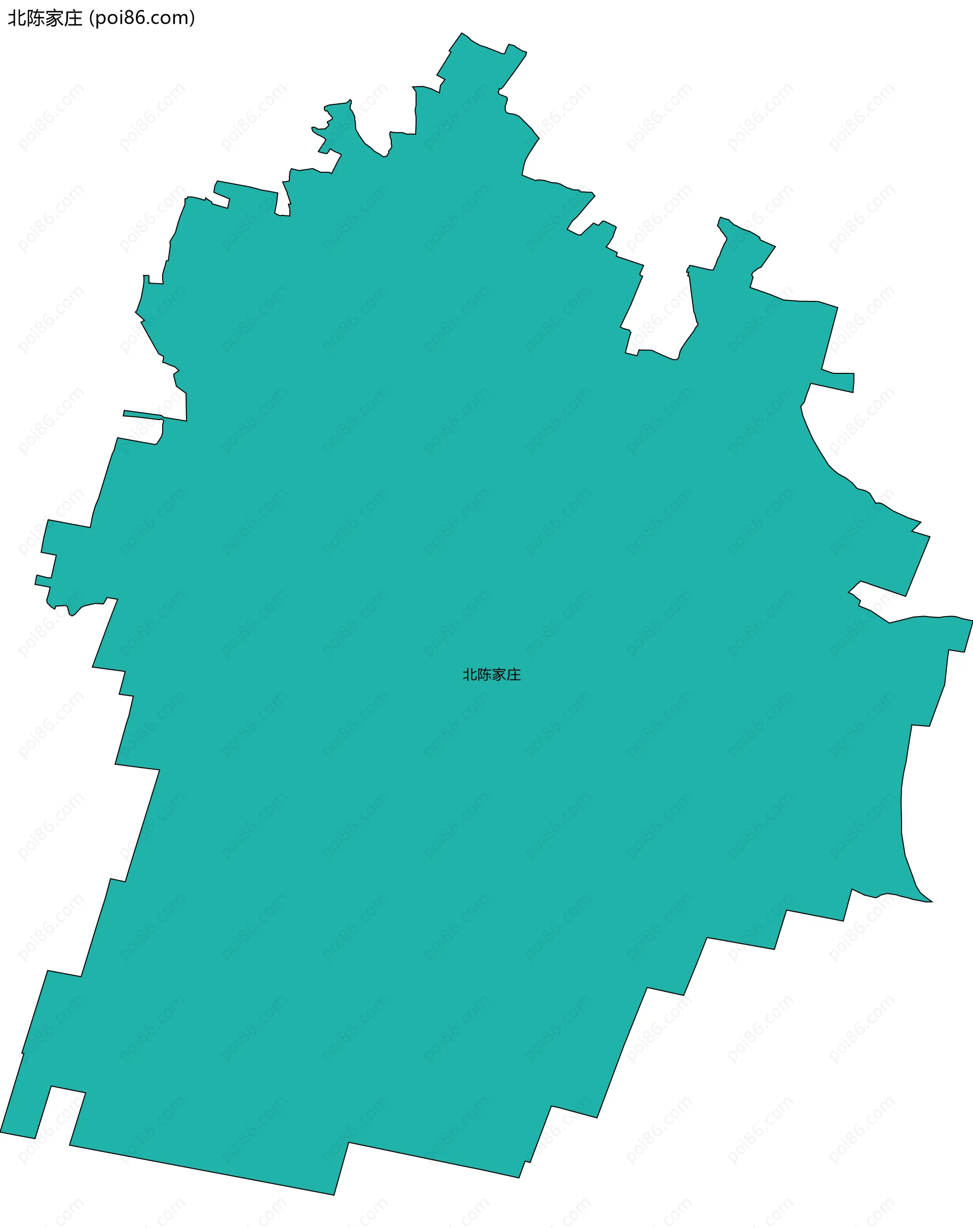 北陈家庄边界地图