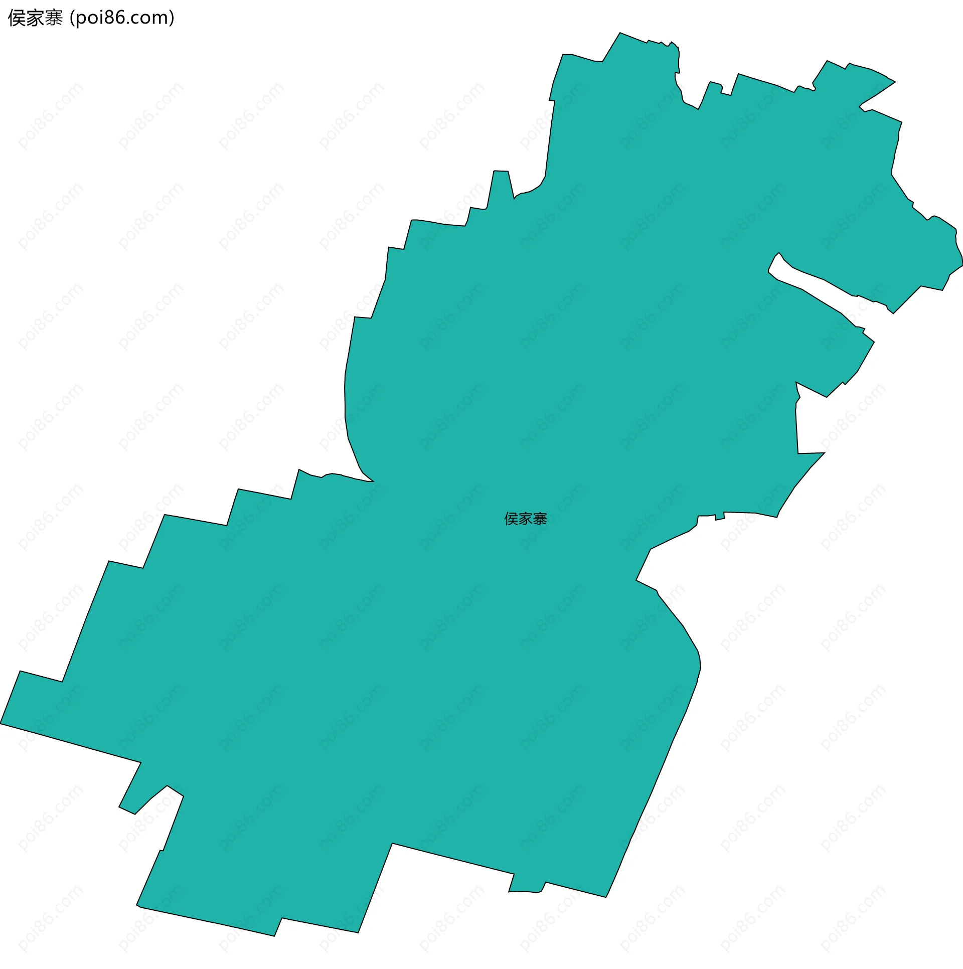 侯家寨边界地图