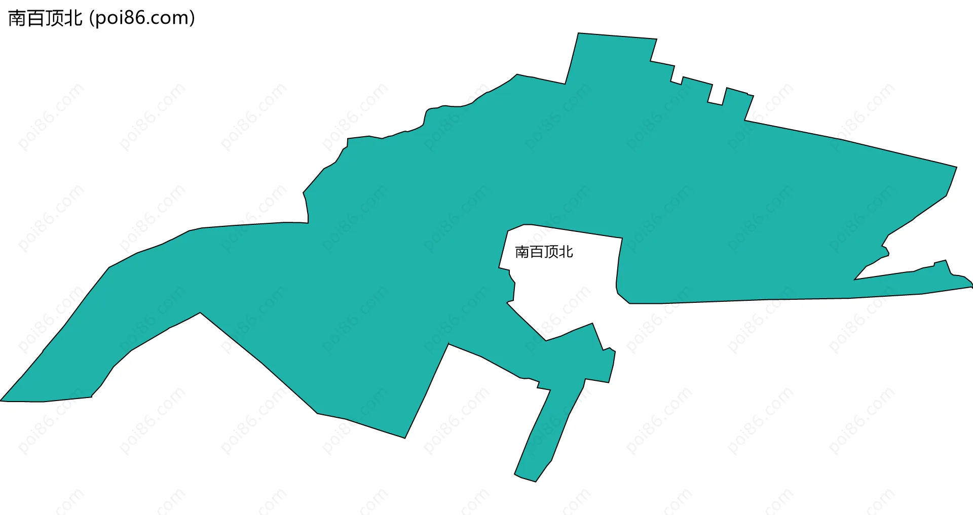 南百顶北边界地图