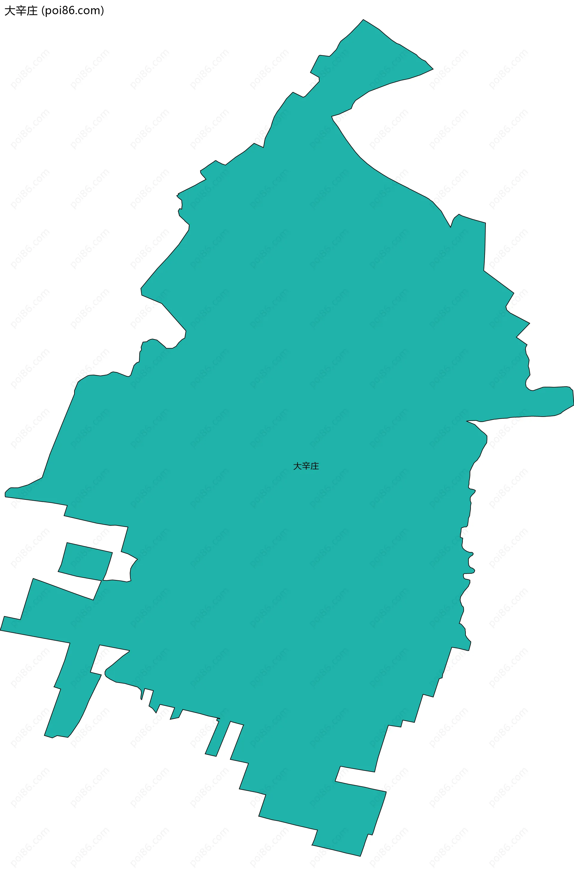 大辛庄边界地图