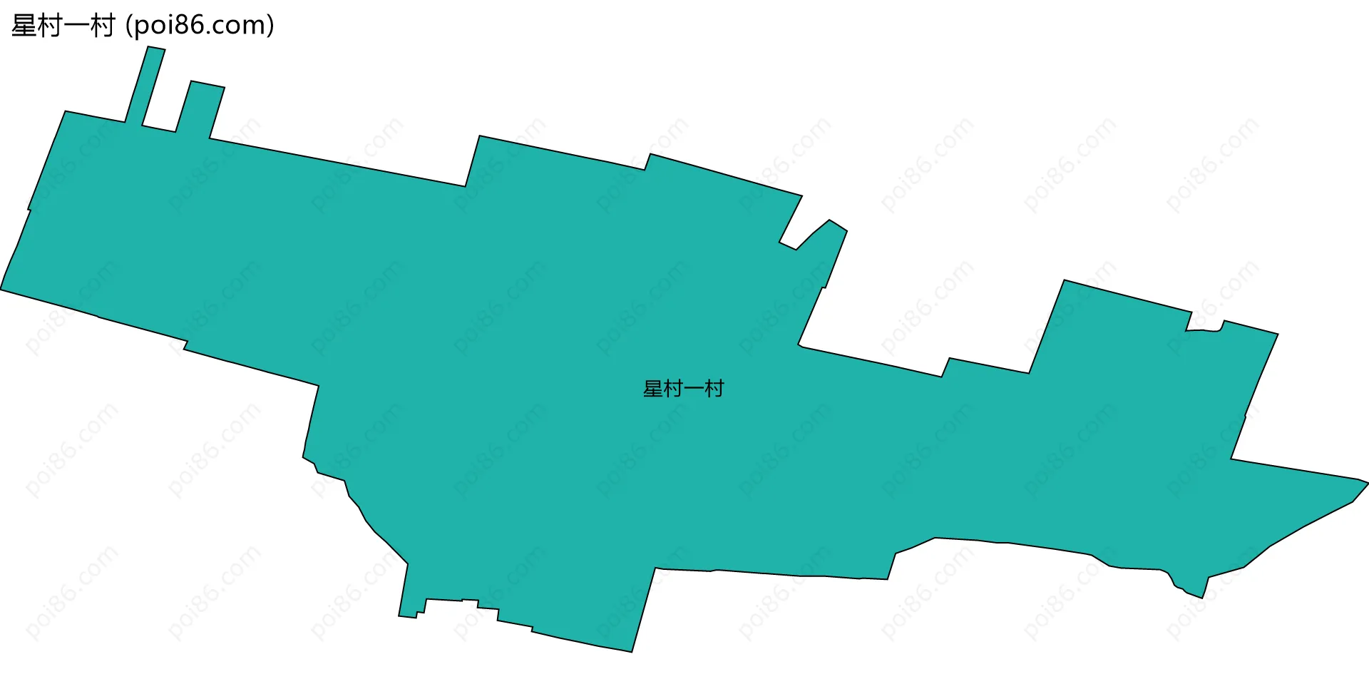 星村一村边界地图