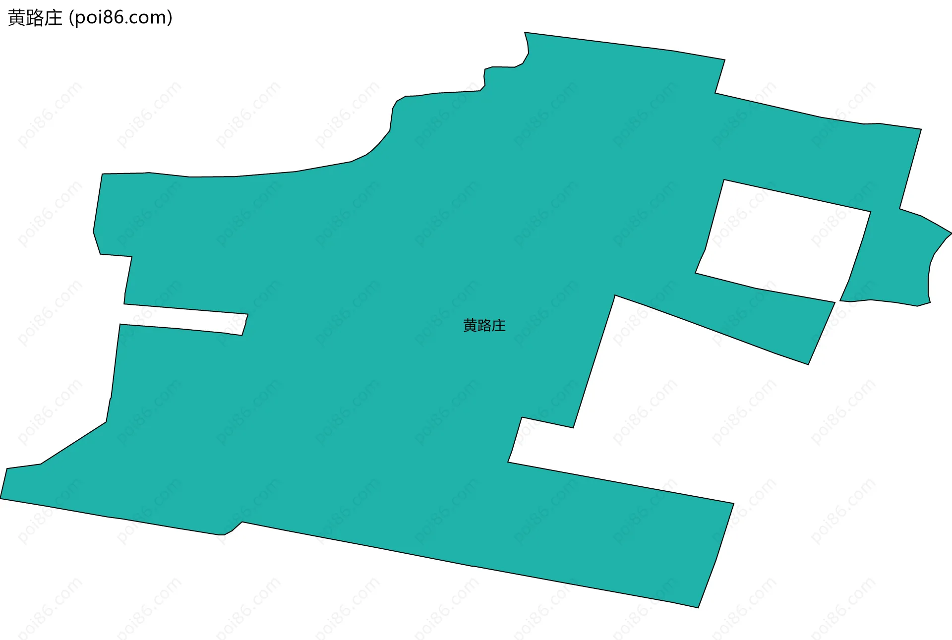 黄路庄边界地图