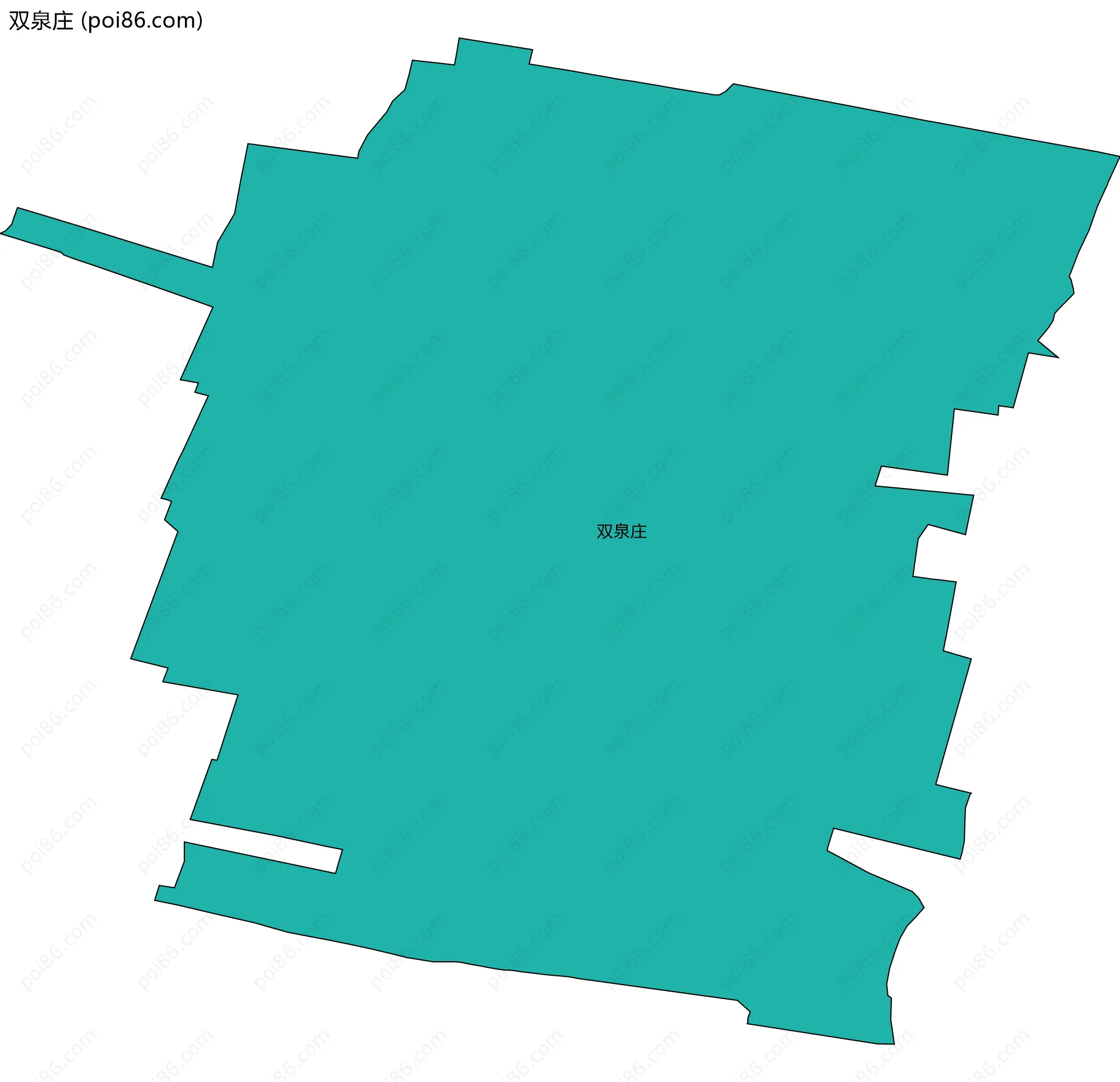 双泉庄边界地图