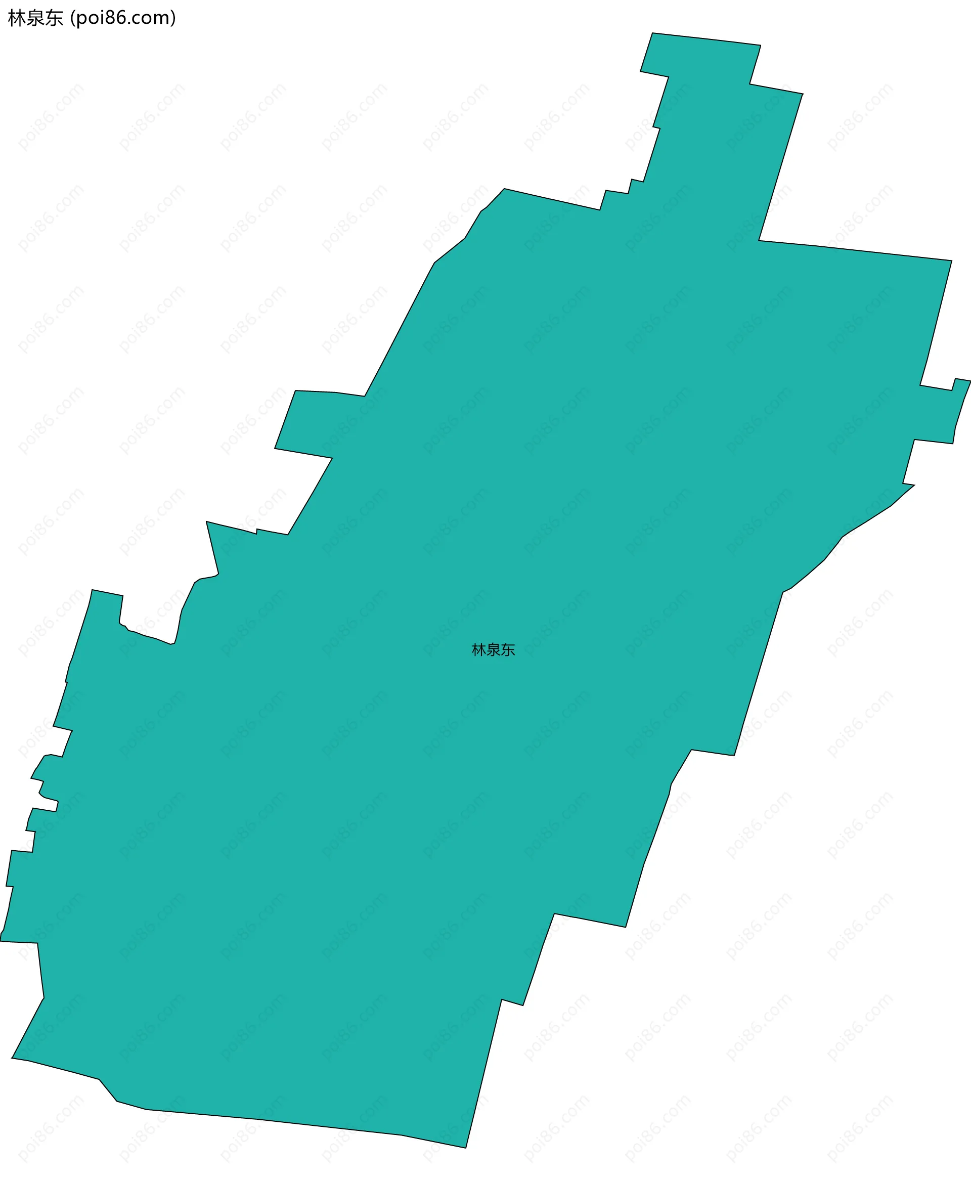 林泉东边界地图