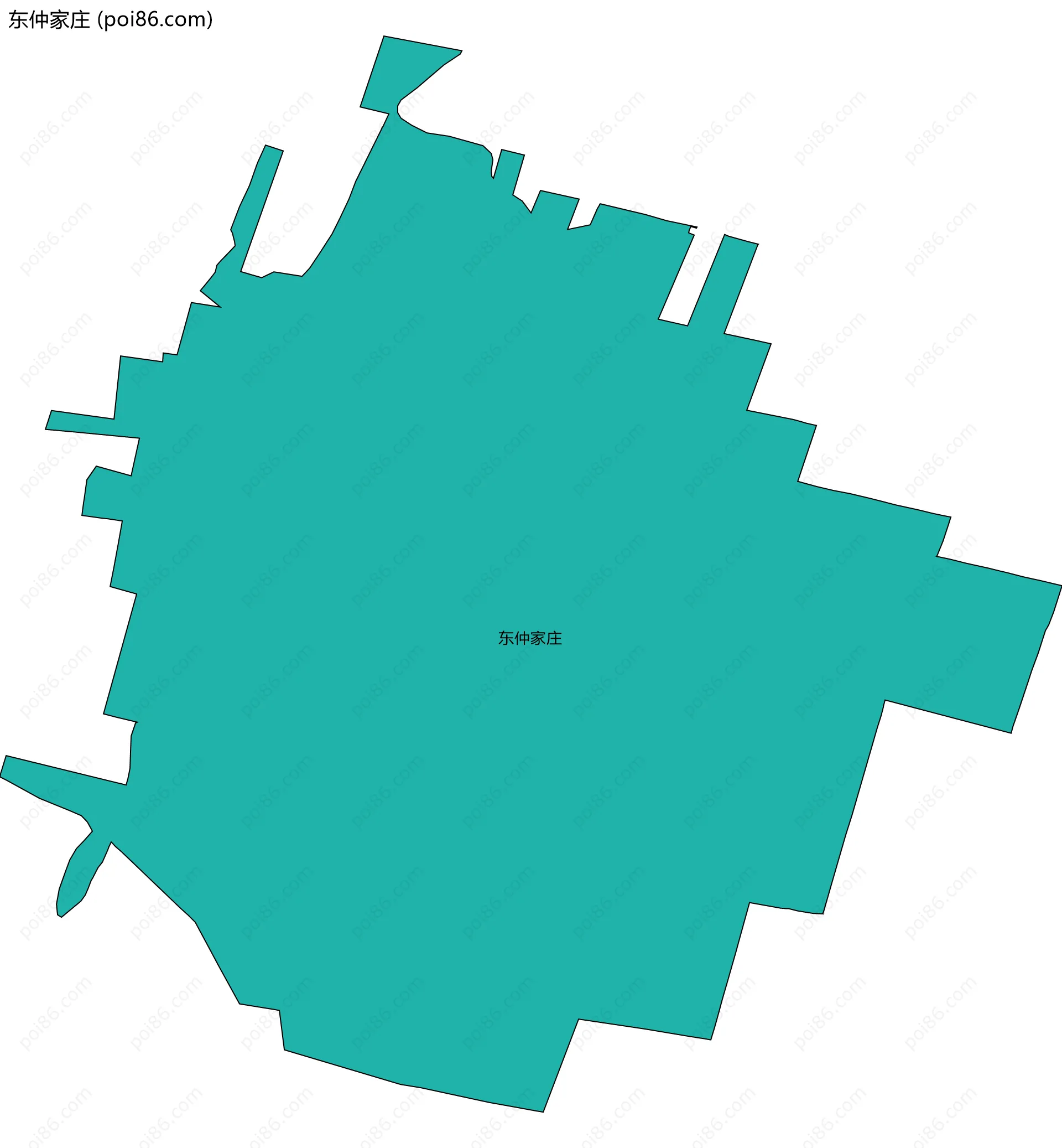 东仲家庄边界地图