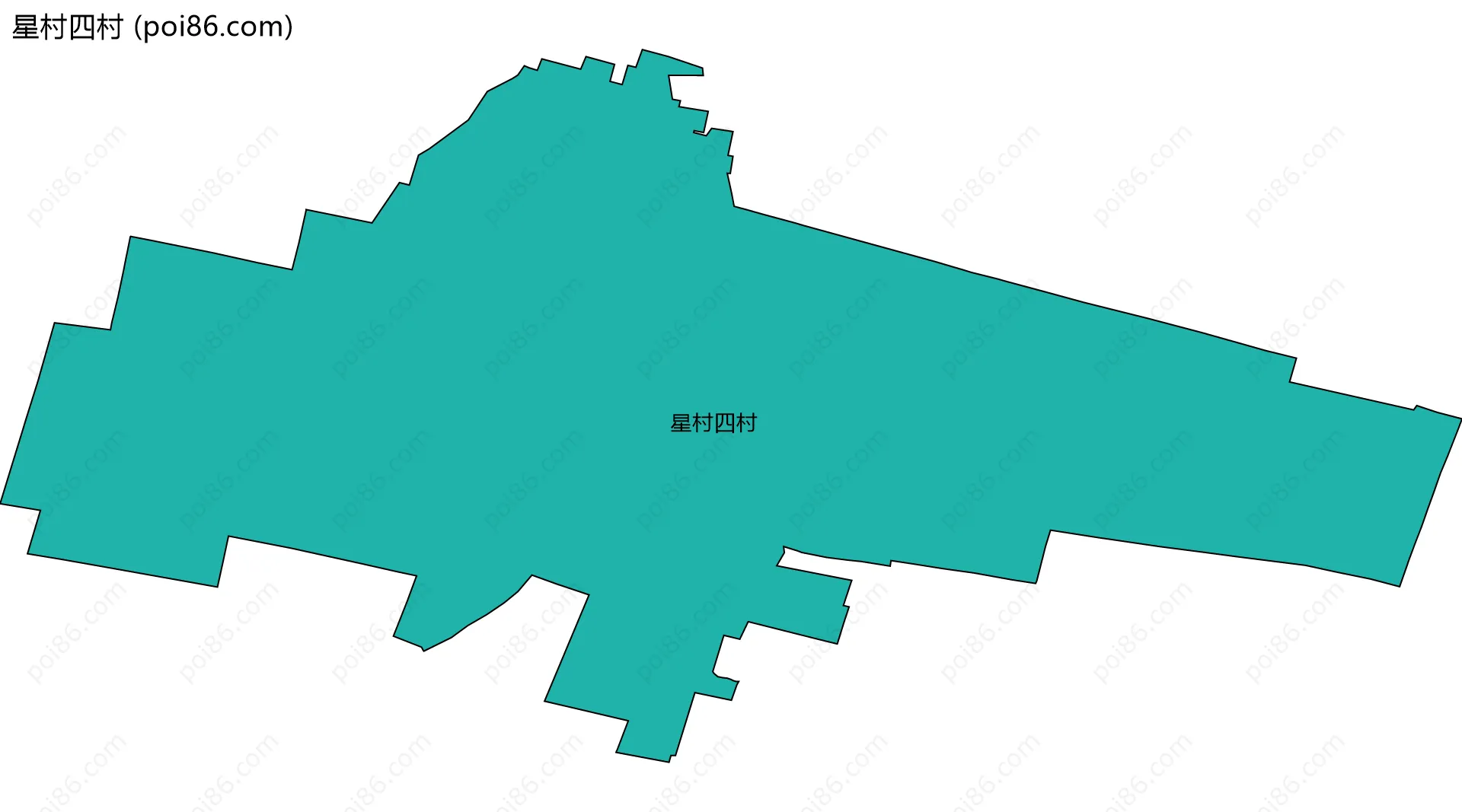星村四村边界地图