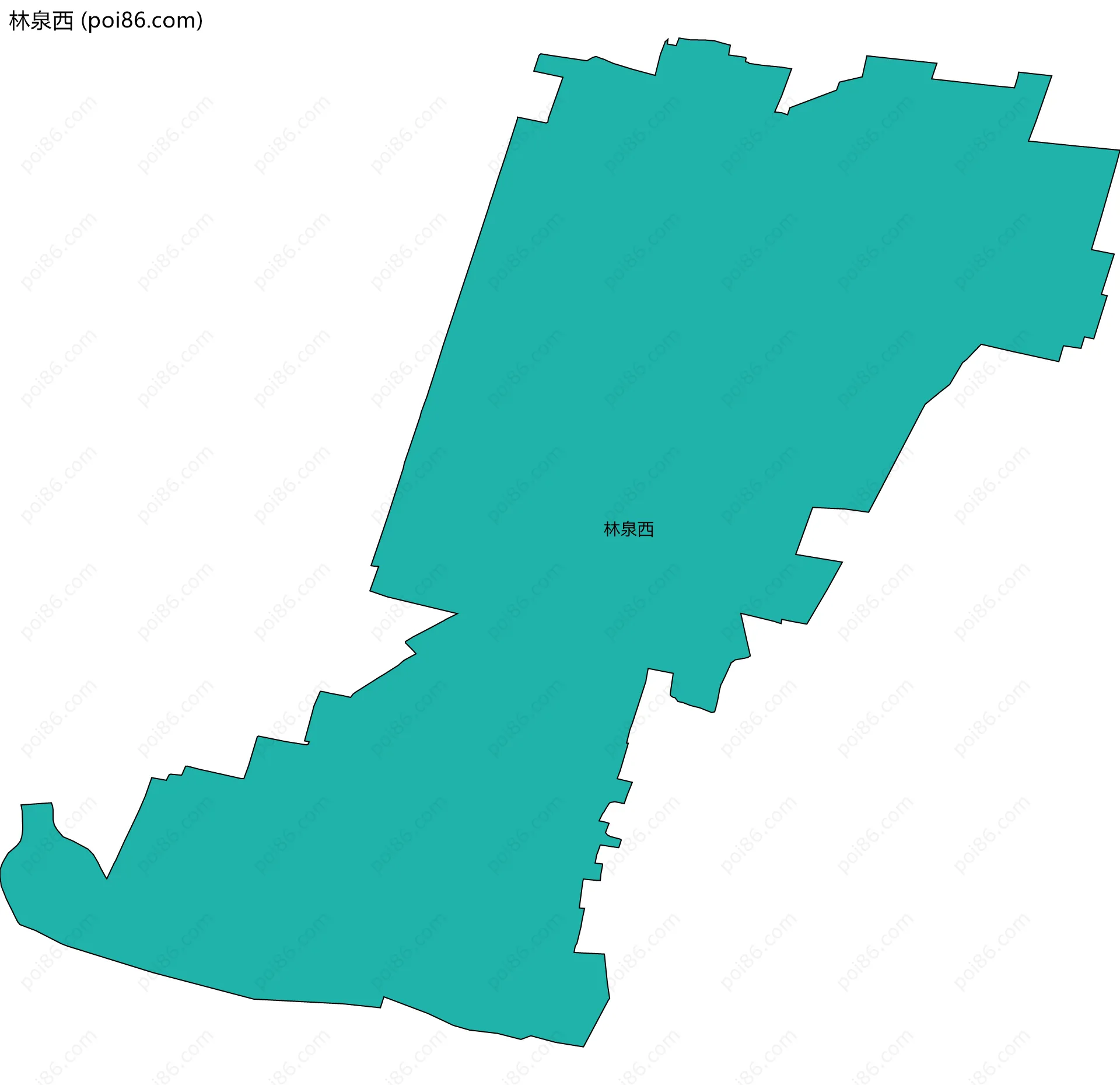 林泉西边界地图
