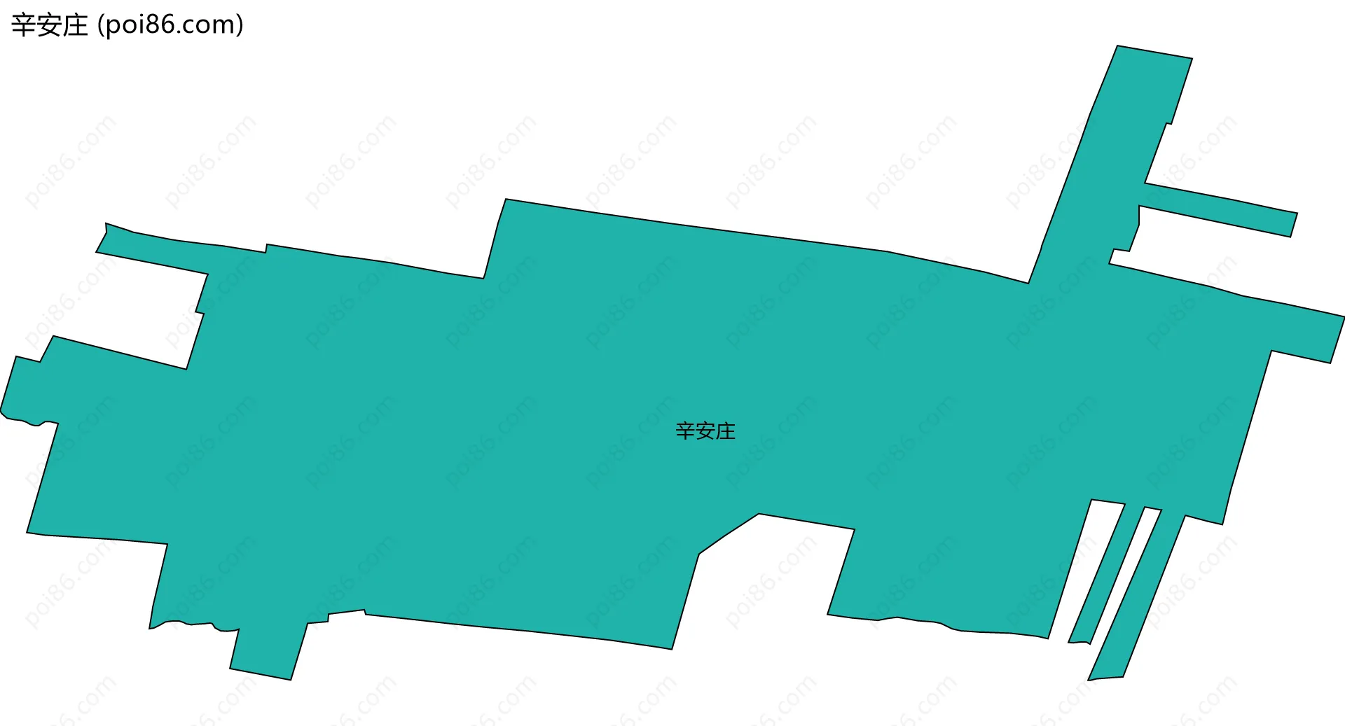 辛安庄边界地图