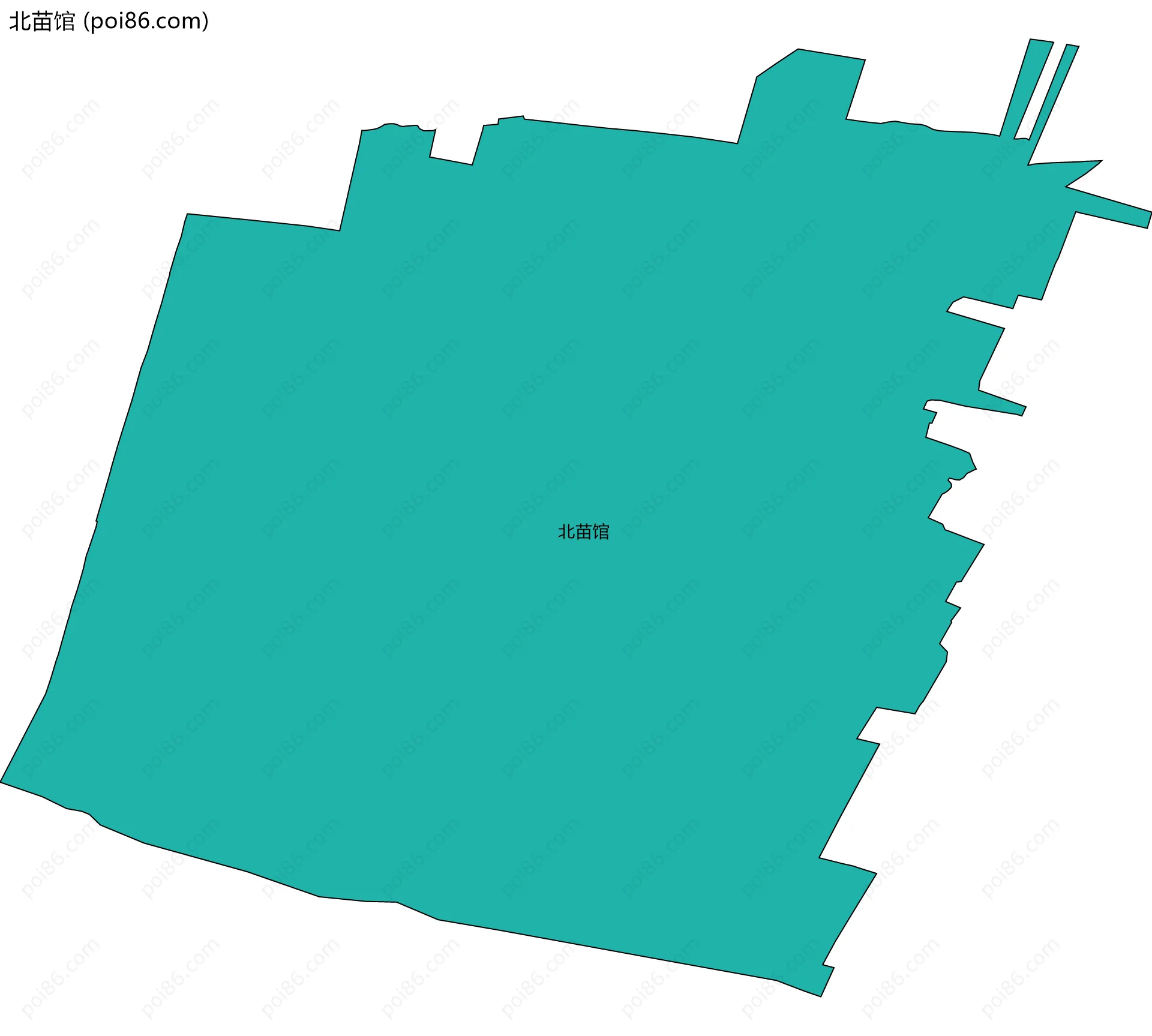 北苗馆边界地图