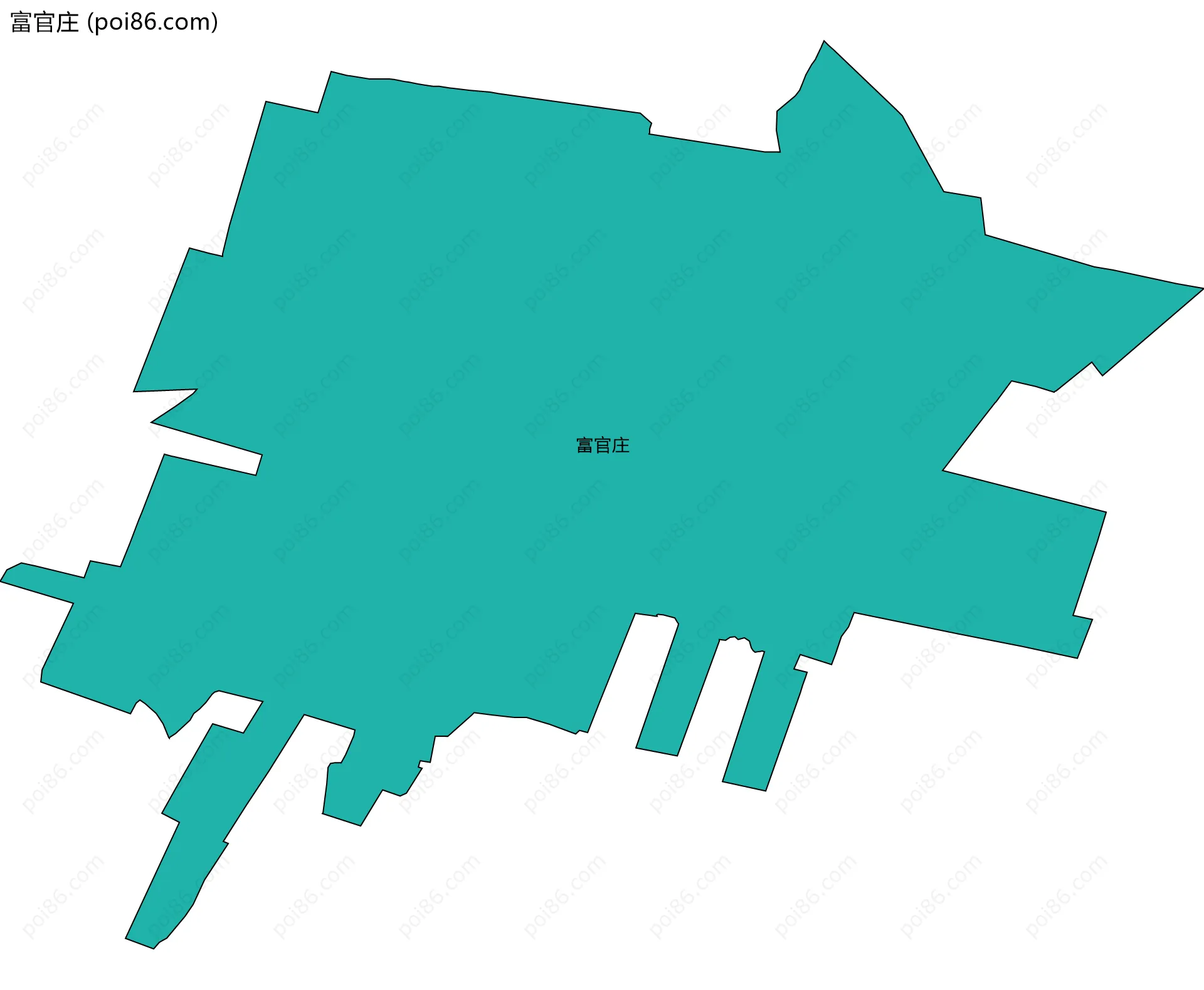 富官庄边界地图