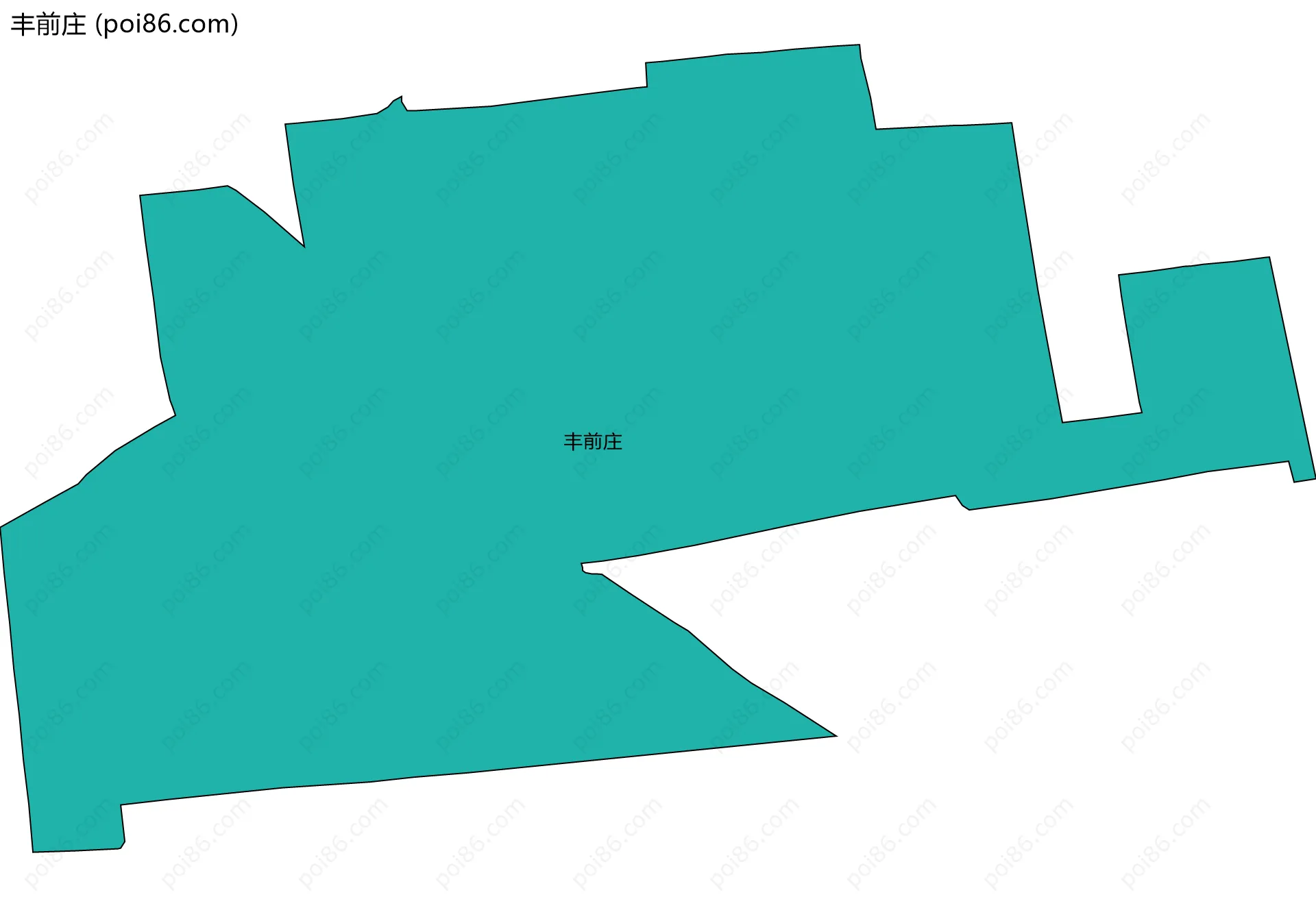 丰前庄边界地图