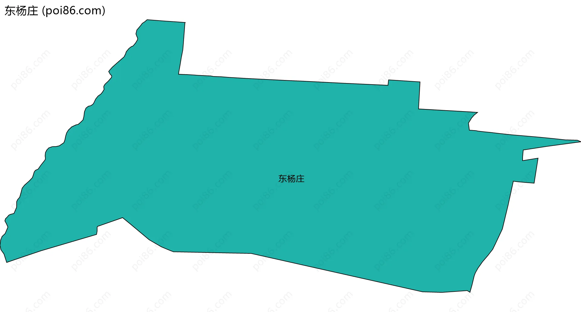 东杨庄边界地图