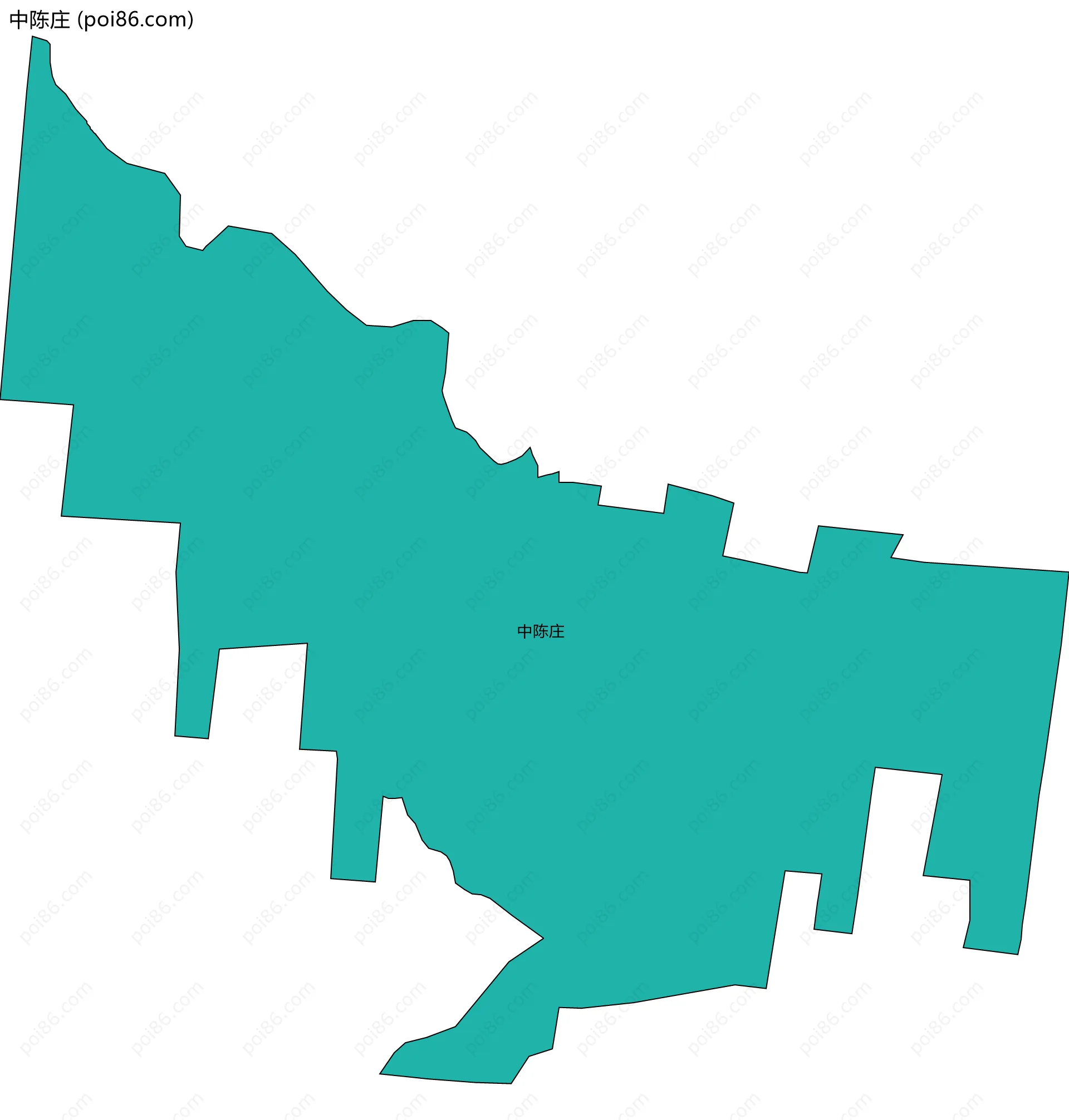 中陈庄边界地图
