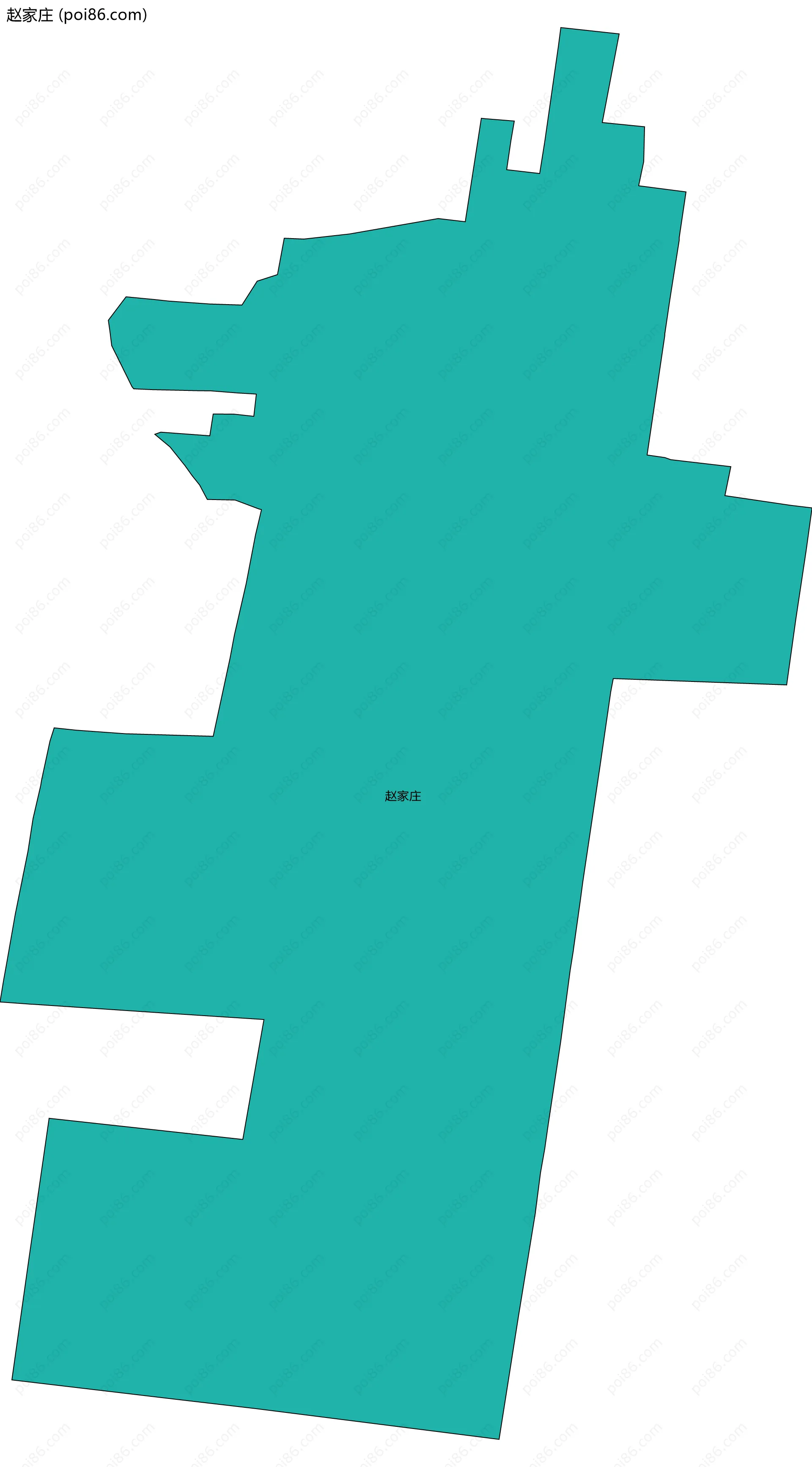 赵家庄边界地图