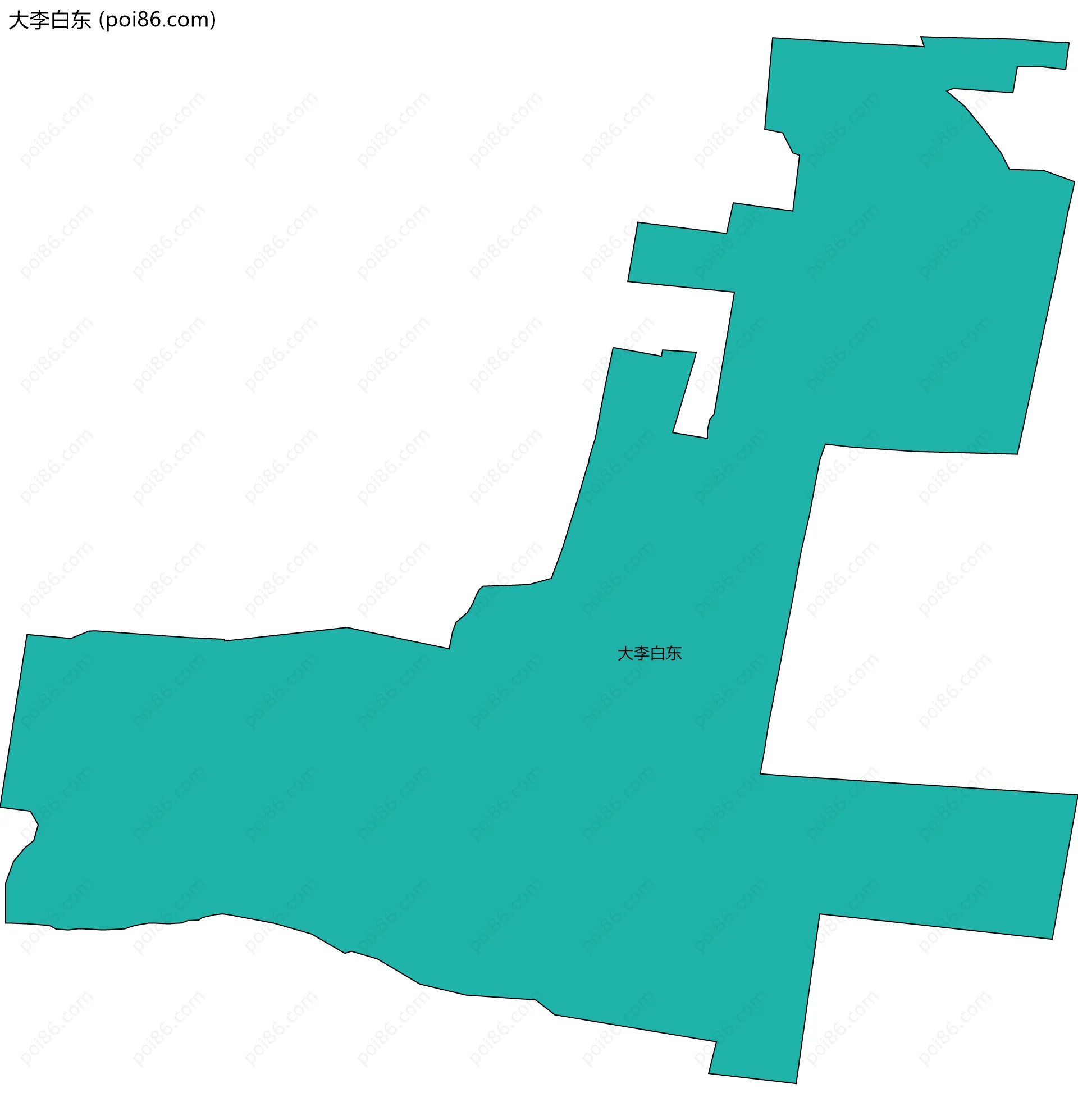 大李白东边界地图